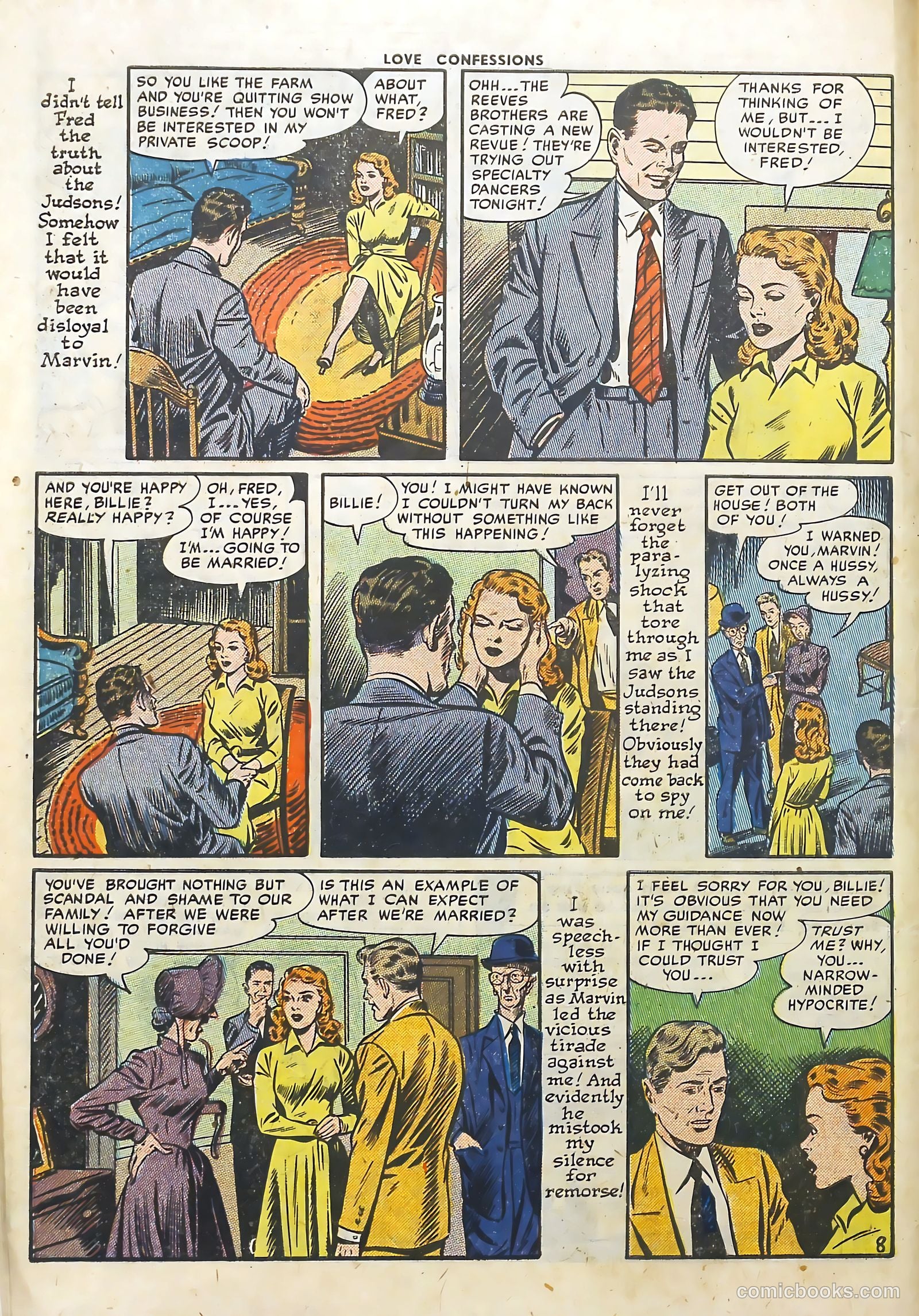 Love Confessions #25 (1952) — page 10 of 36
