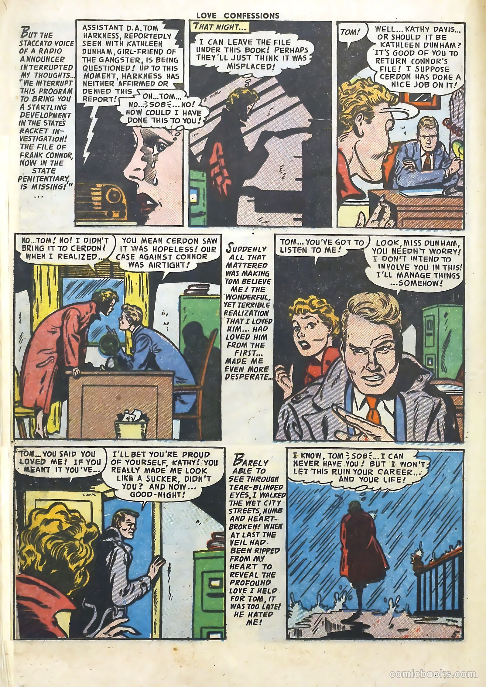Love Confessions #25 (1952) — page 16 of 36