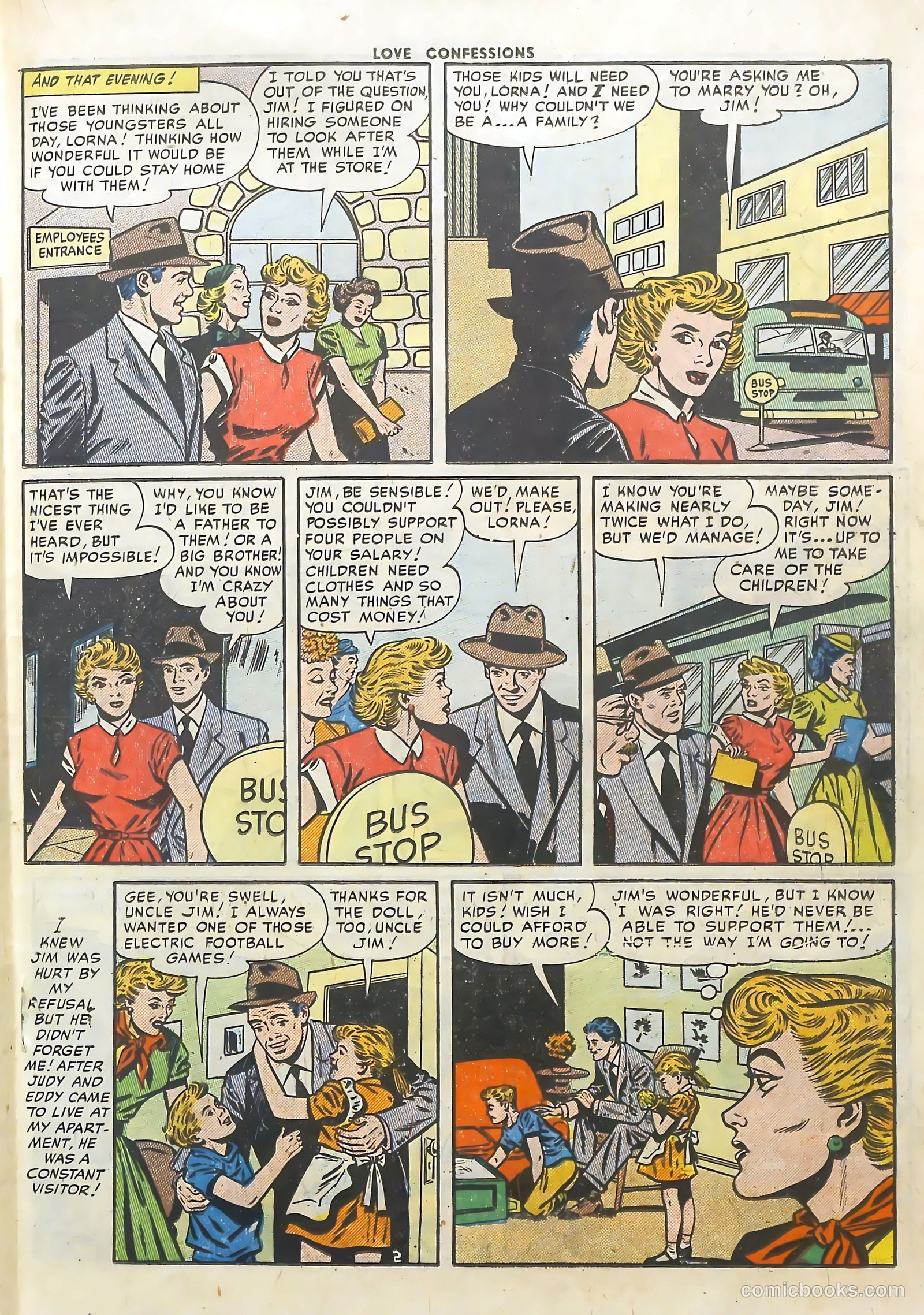 Love Confessions #25 (1952) — page 19 of 36