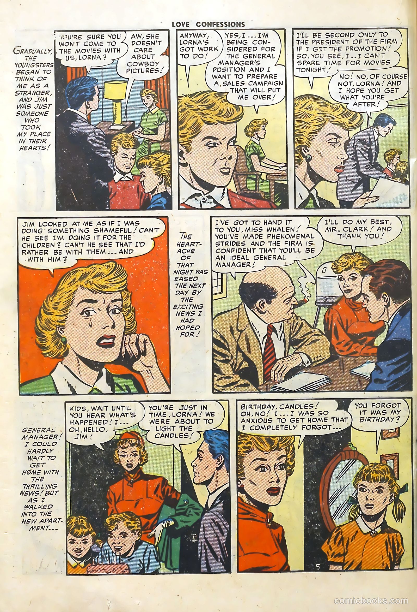 Love Confessions #25 (1952) — page 22 of 36