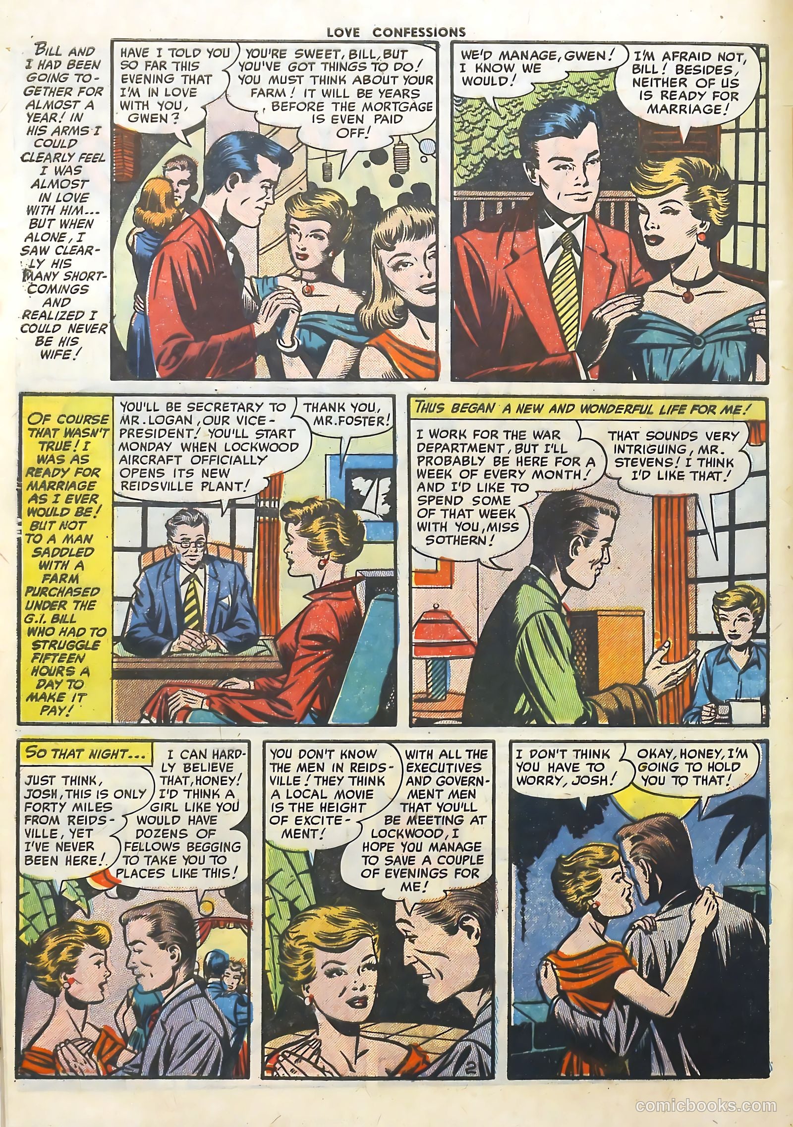 Love Confessions #25 (1952) — page 28 of 36