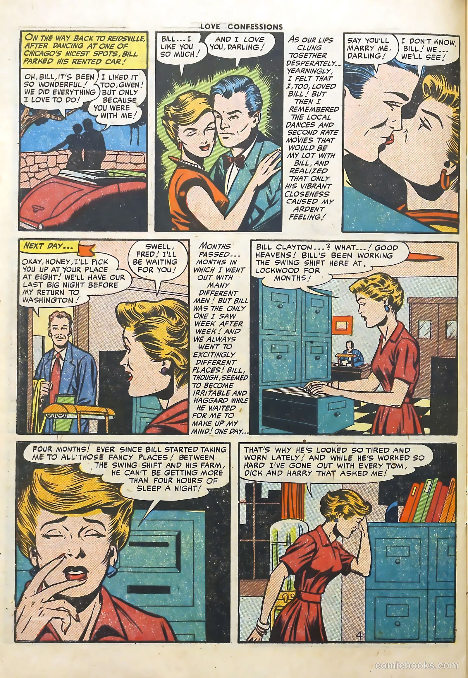 Love Confessions #25 (1952) — page 30 of 36