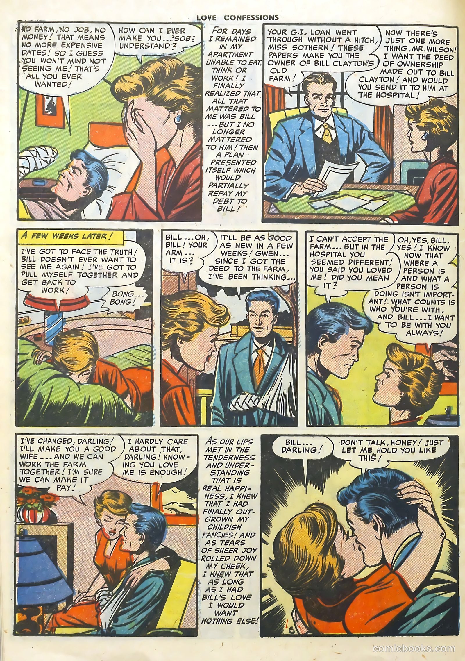 Love Confessions #25 (1952) — page 32 of 36