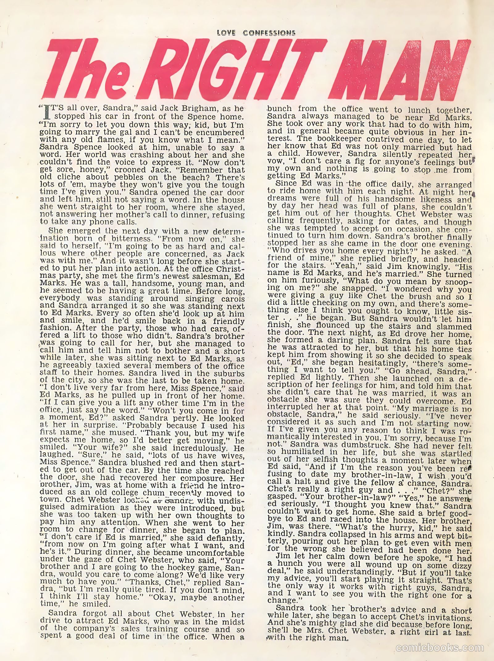 Love Confessions #26 (1953) — page 26 of 37
