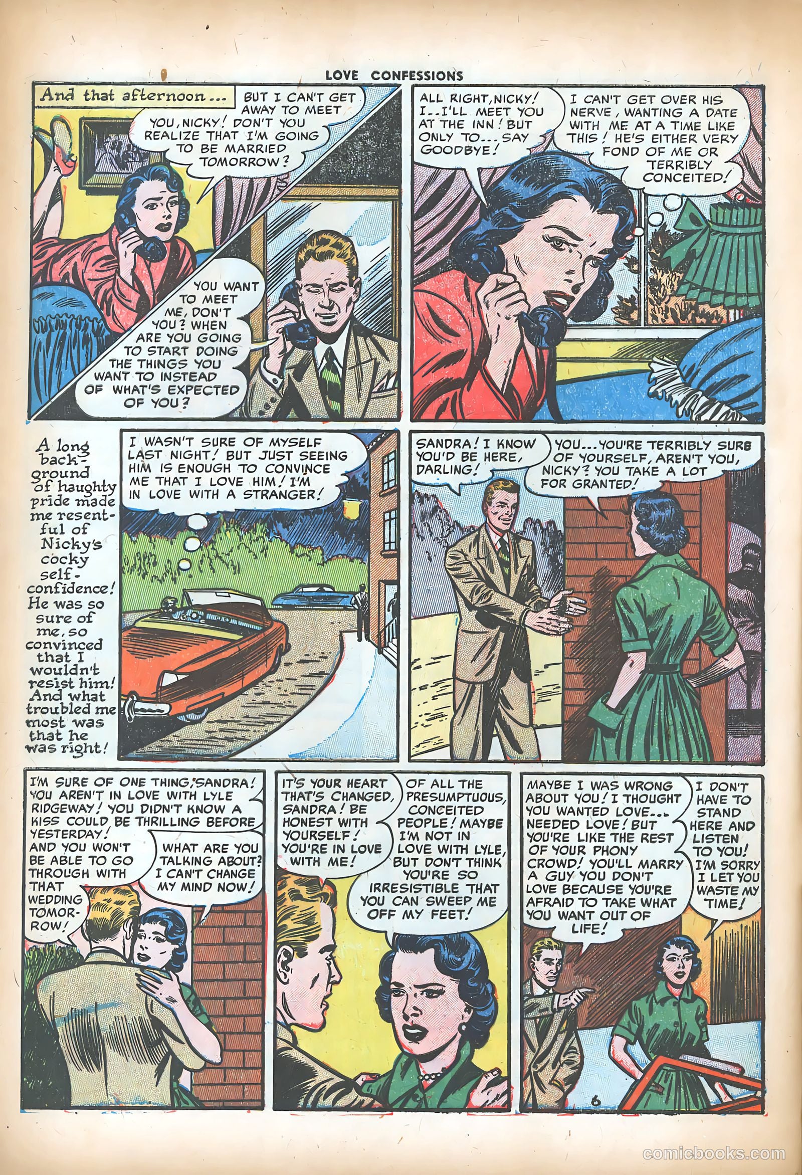 Love Confessions #28 (1953) — page 8 of 36