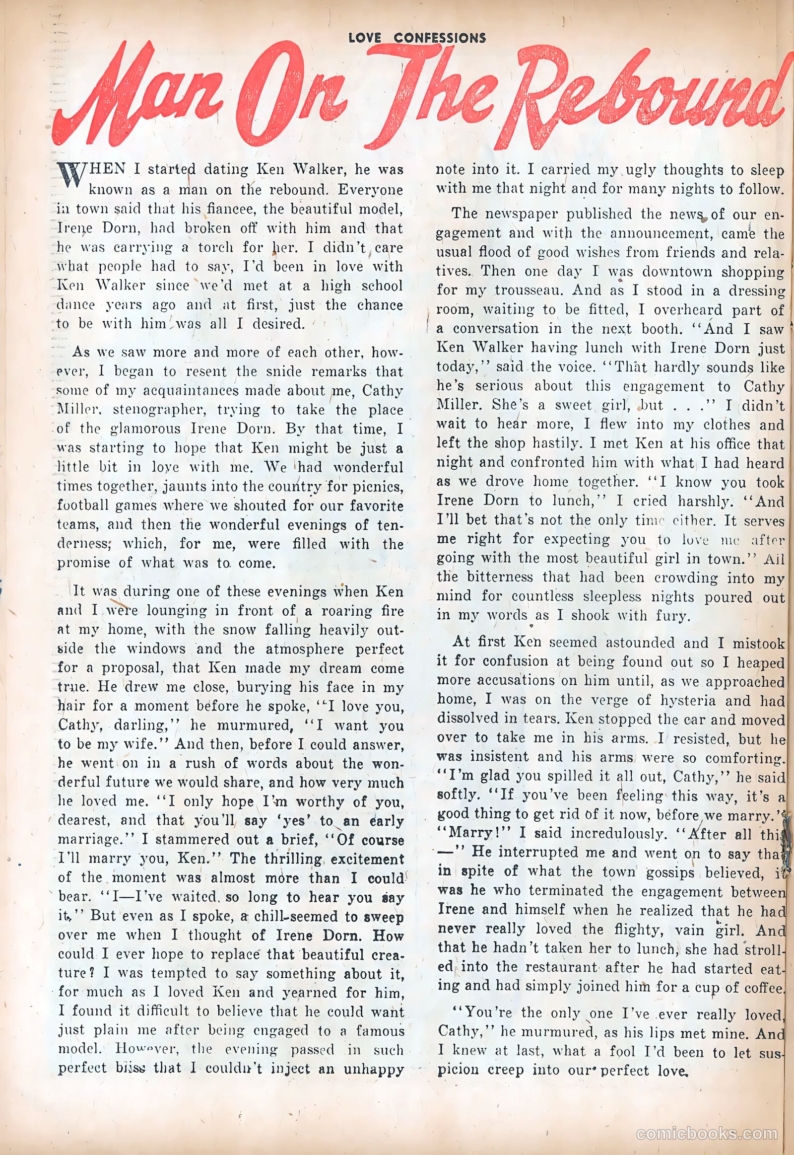 Love Confessions #28 (1953) — page 26 of 36