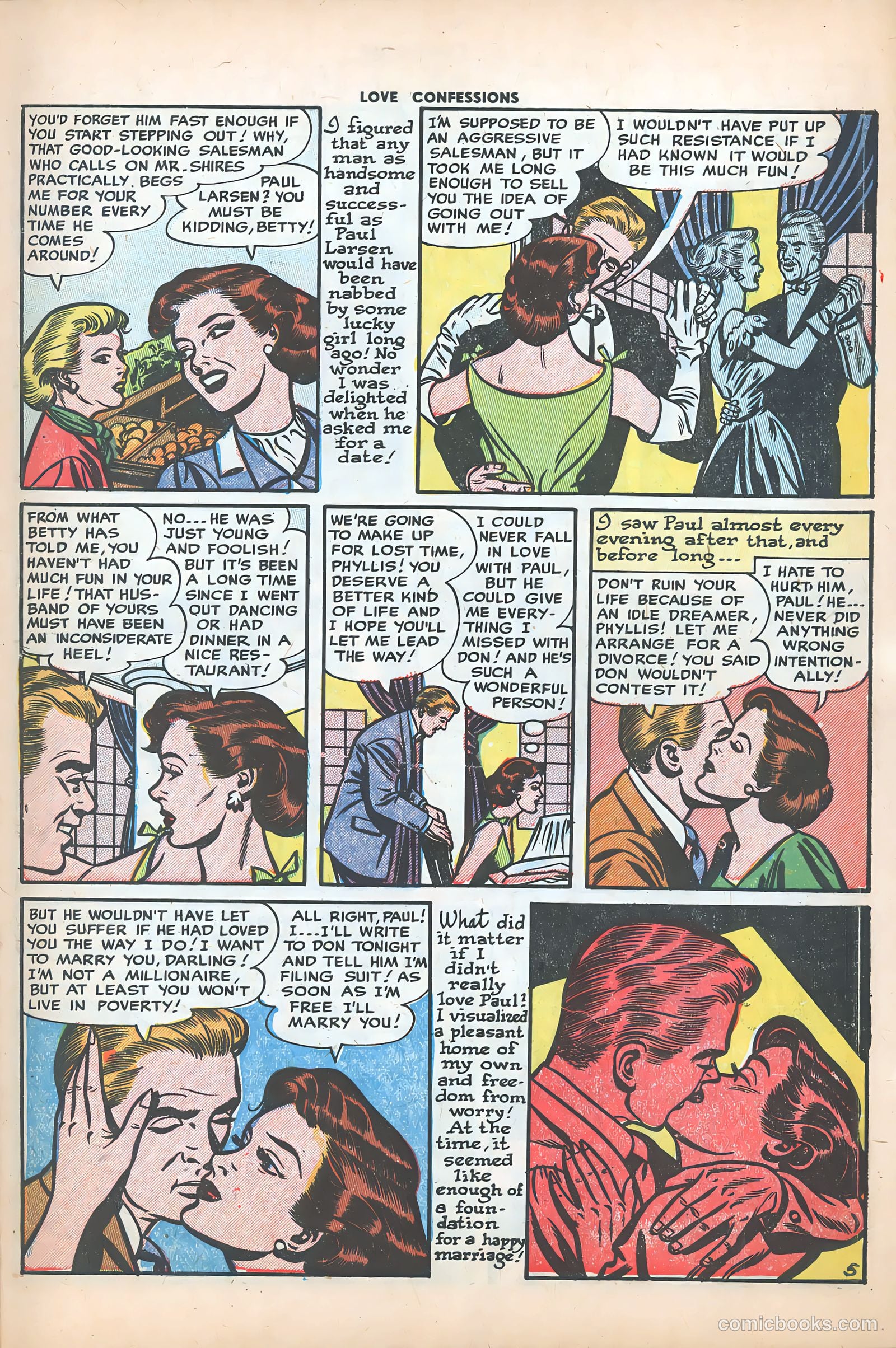 Love Confessions #29 (1953) — page 7 of 36