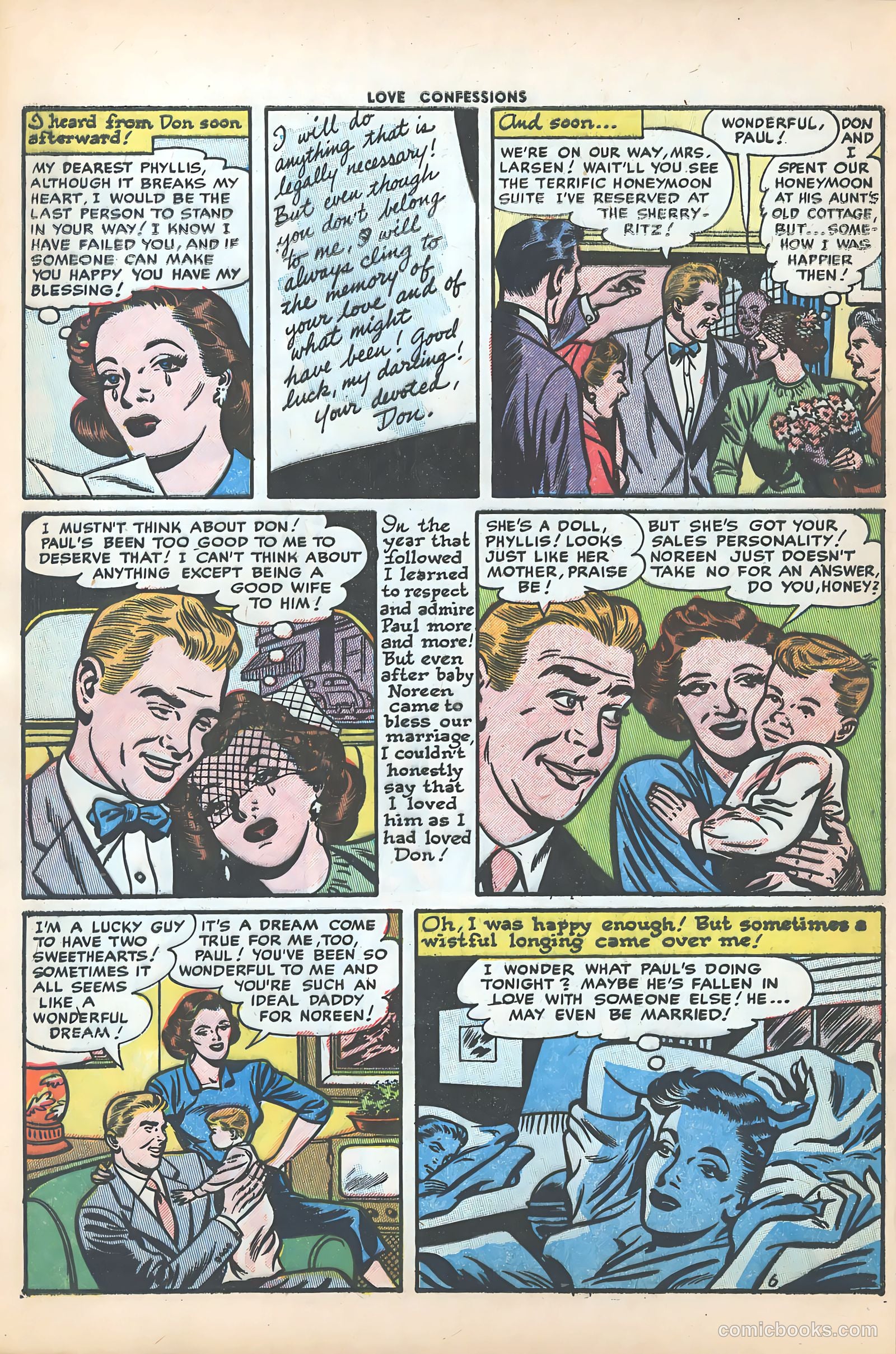 Love Confessions #29 (1953) — page 8 of 36