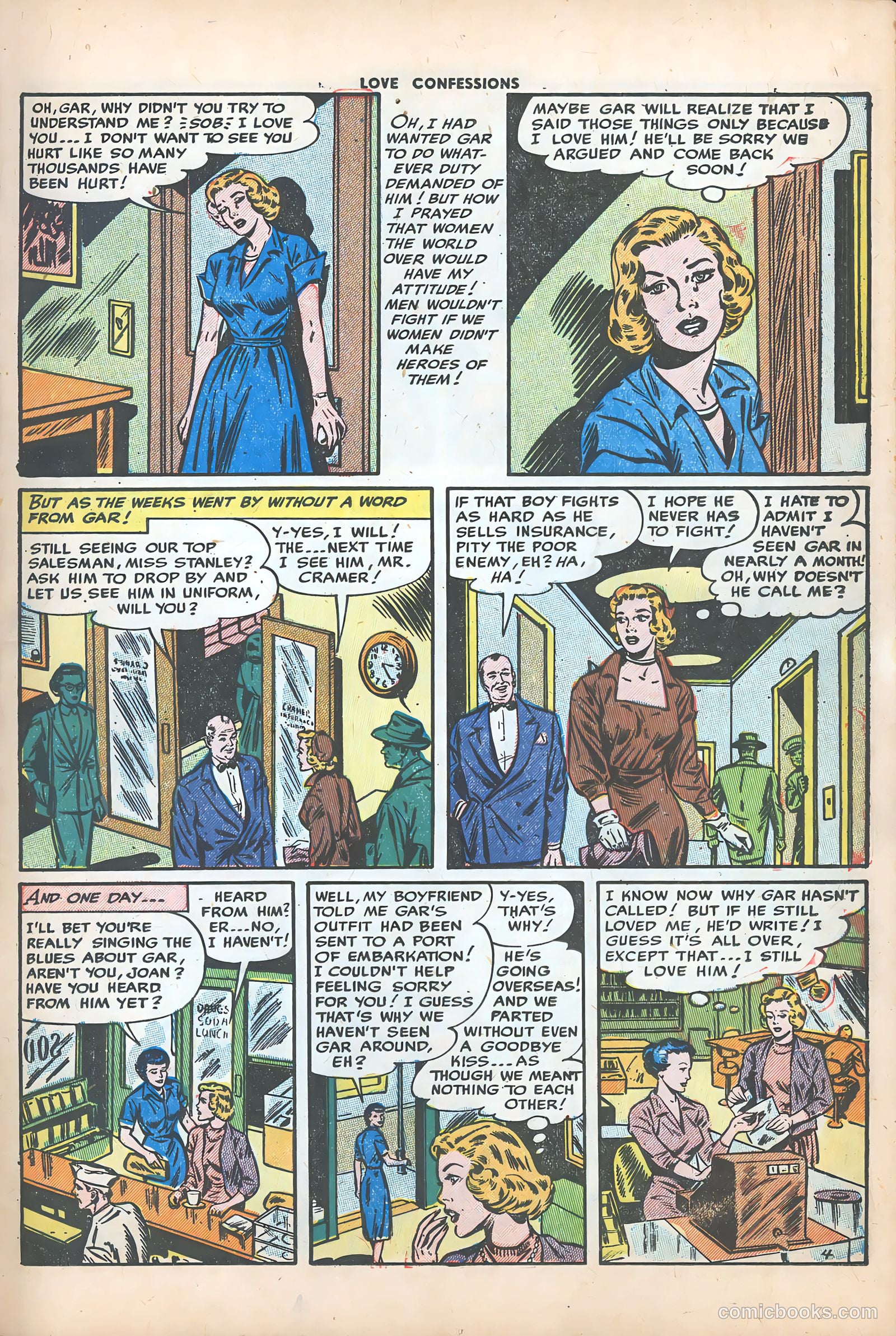Love Confessions #29 (1953) — page 15 of 36