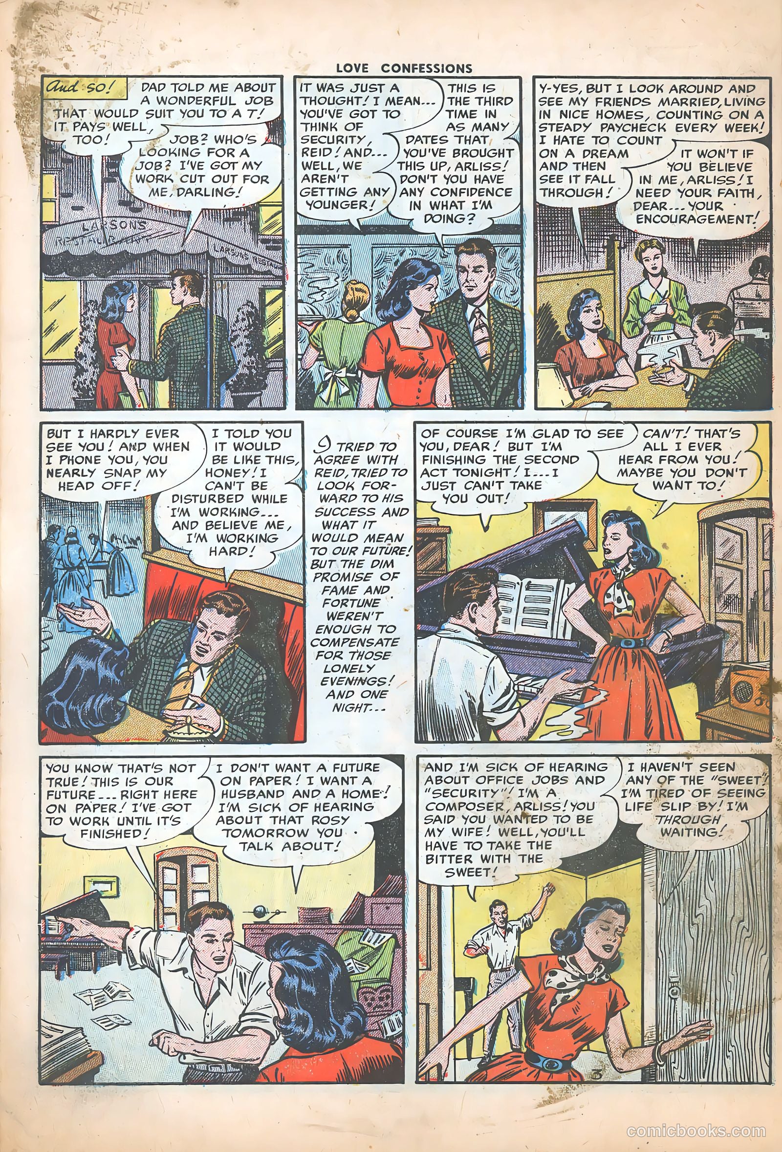 Love Confessions #29 (1953) — page 30 of 36