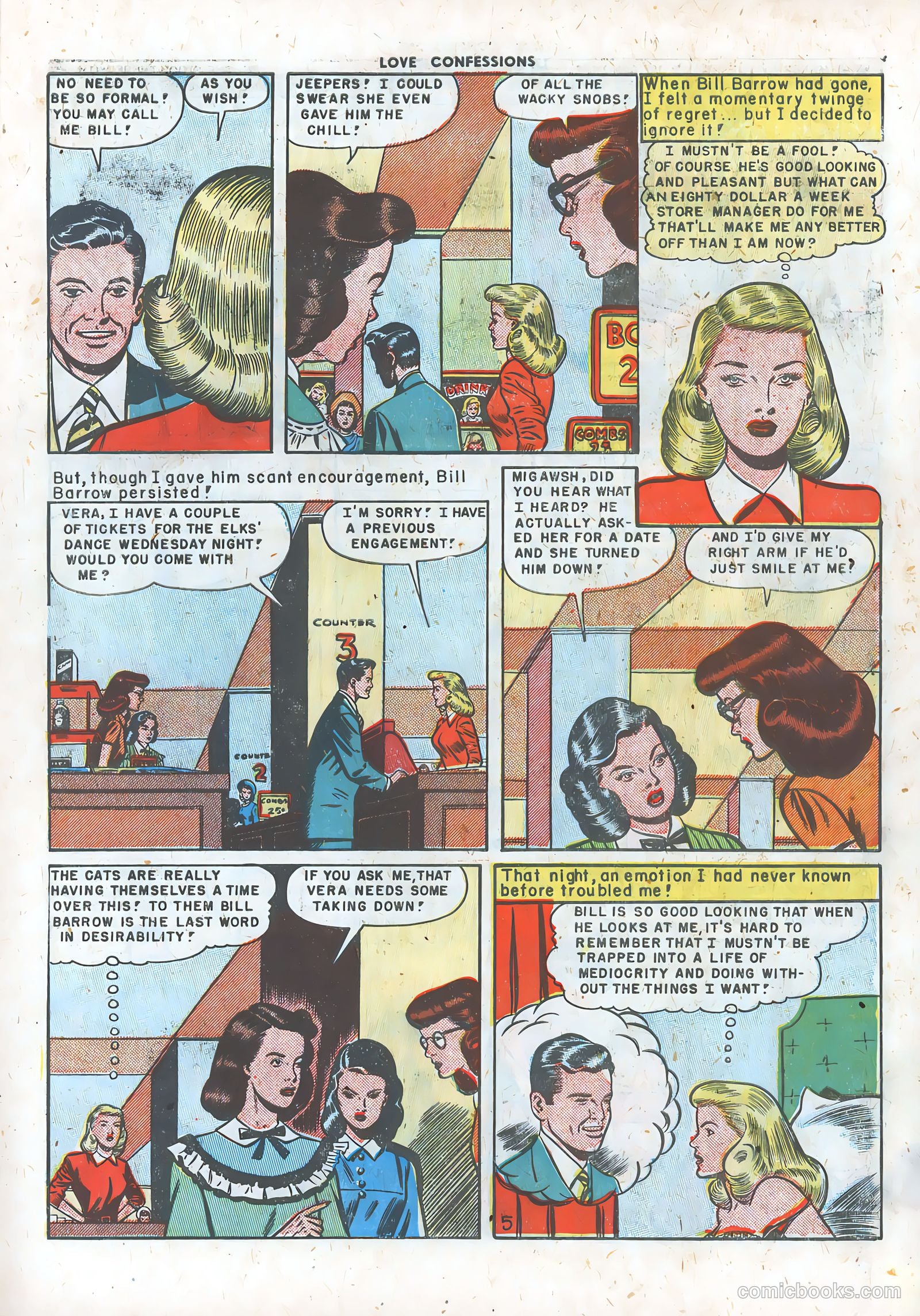 Love Confessions #3 (1950) — page 7 of 36