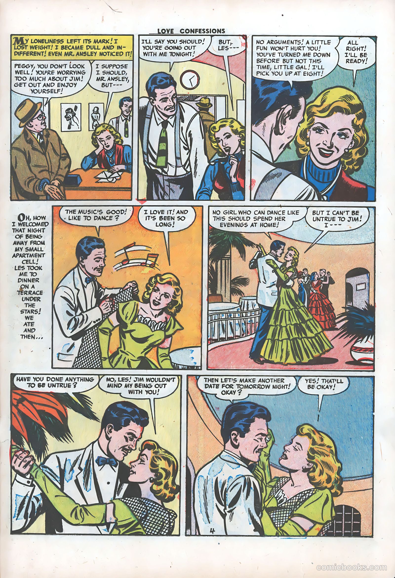 Love Confessions #30 (1953) — page 21 of 36