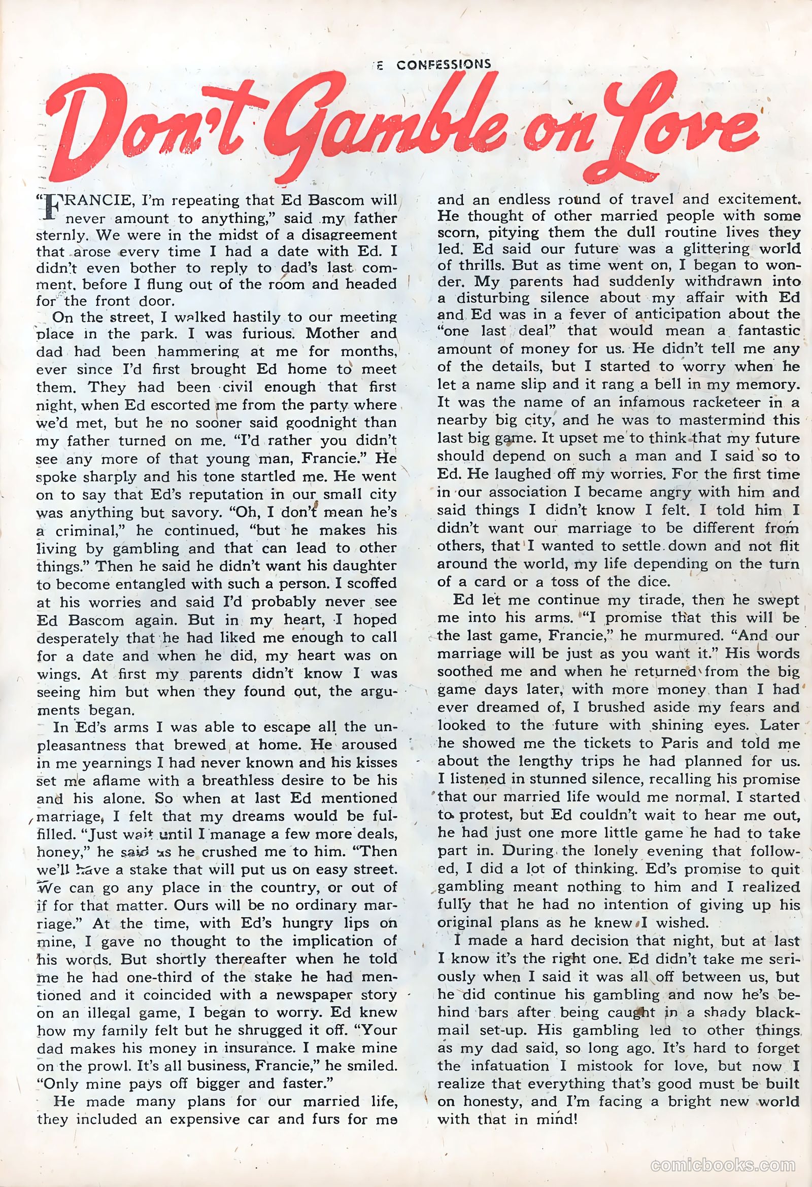 Love Confessions #30 (1953) — page 26 of 36