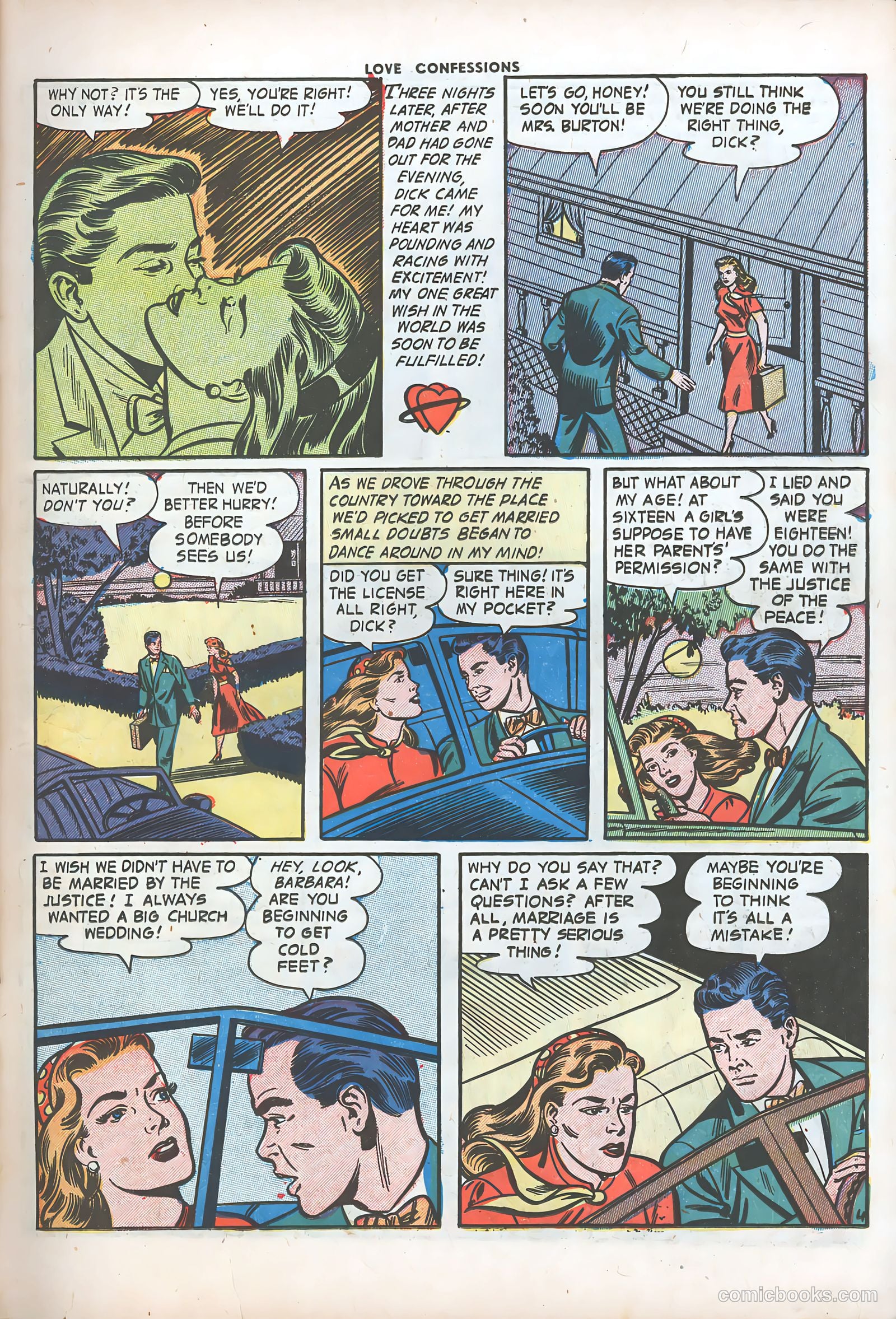 Love Confessions #31 (1953) — page 15 of 36