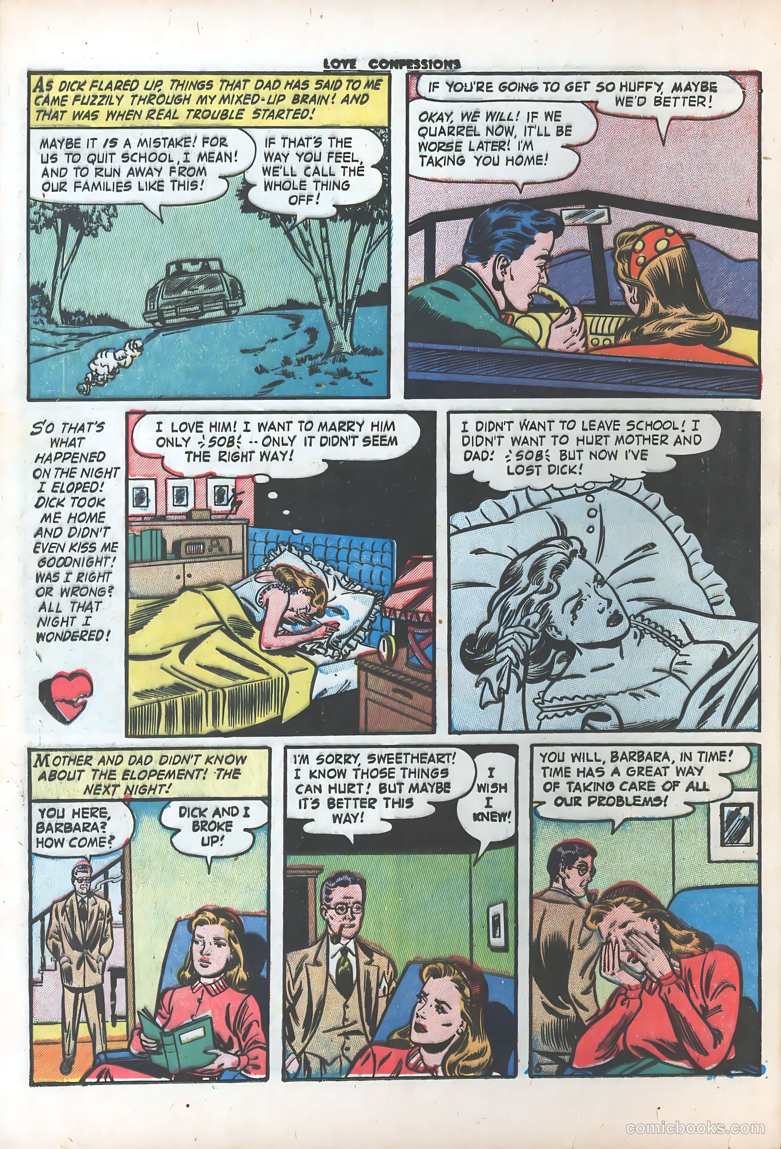 Love Confessions #31 (1953) — page 16 of 36