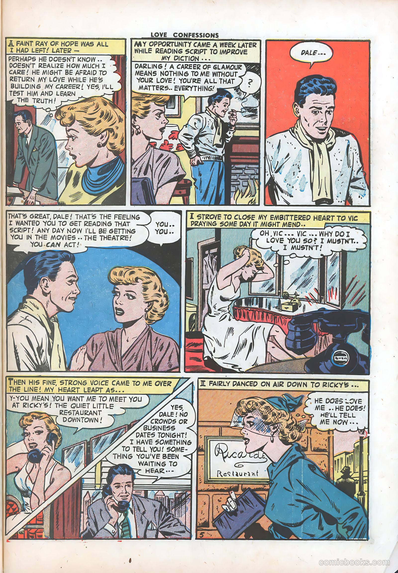 Love Confessions #31 (1953) — page 31 of 36