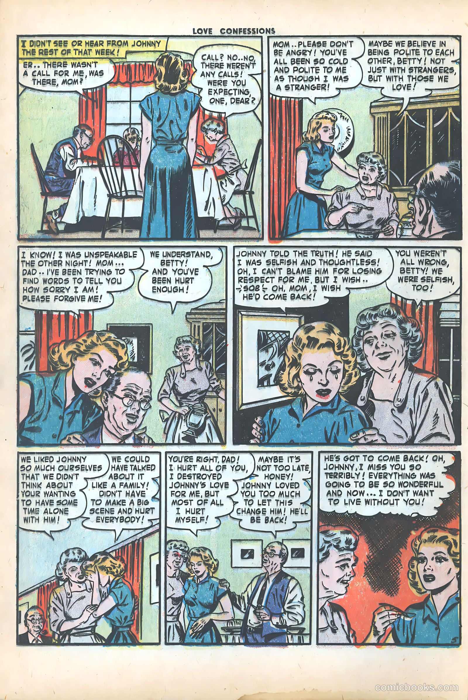 Love Confessions #32 (1953) — page 17 of 37