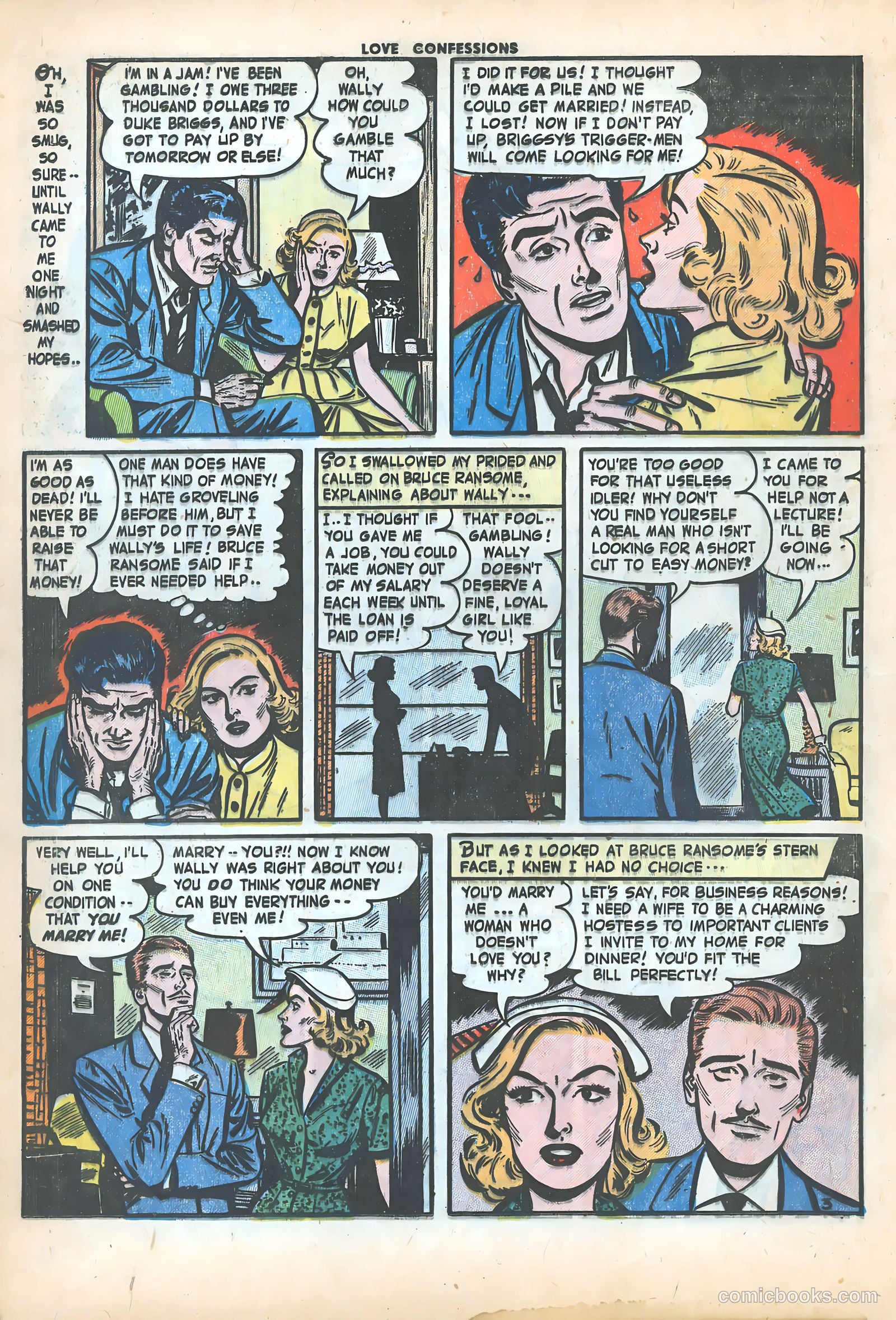 Love Confessions #32 (1953) — page 21 of 37