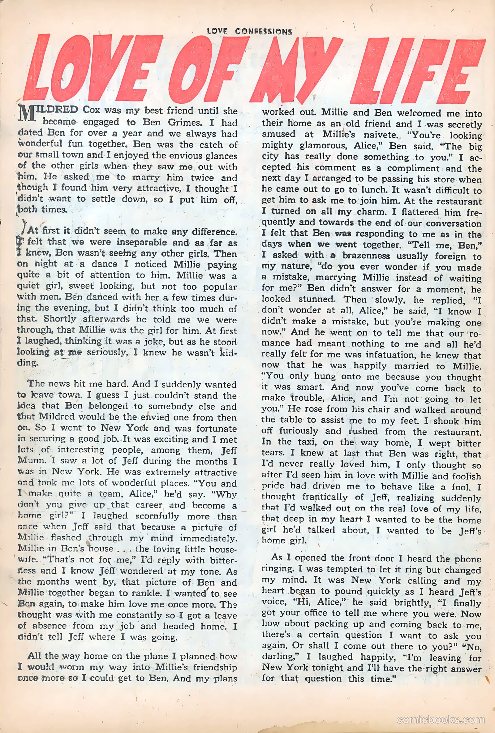 Love Confessions #32 (1953) — page 27 of 37