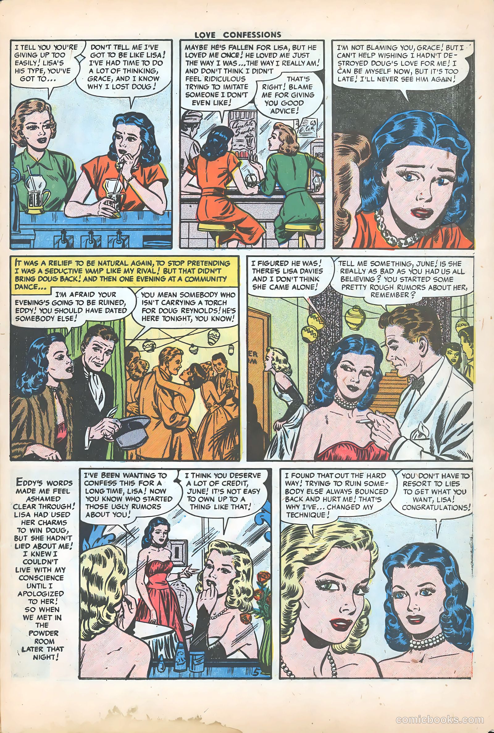 Love Confessions #32 (1953) — page 32 of 37