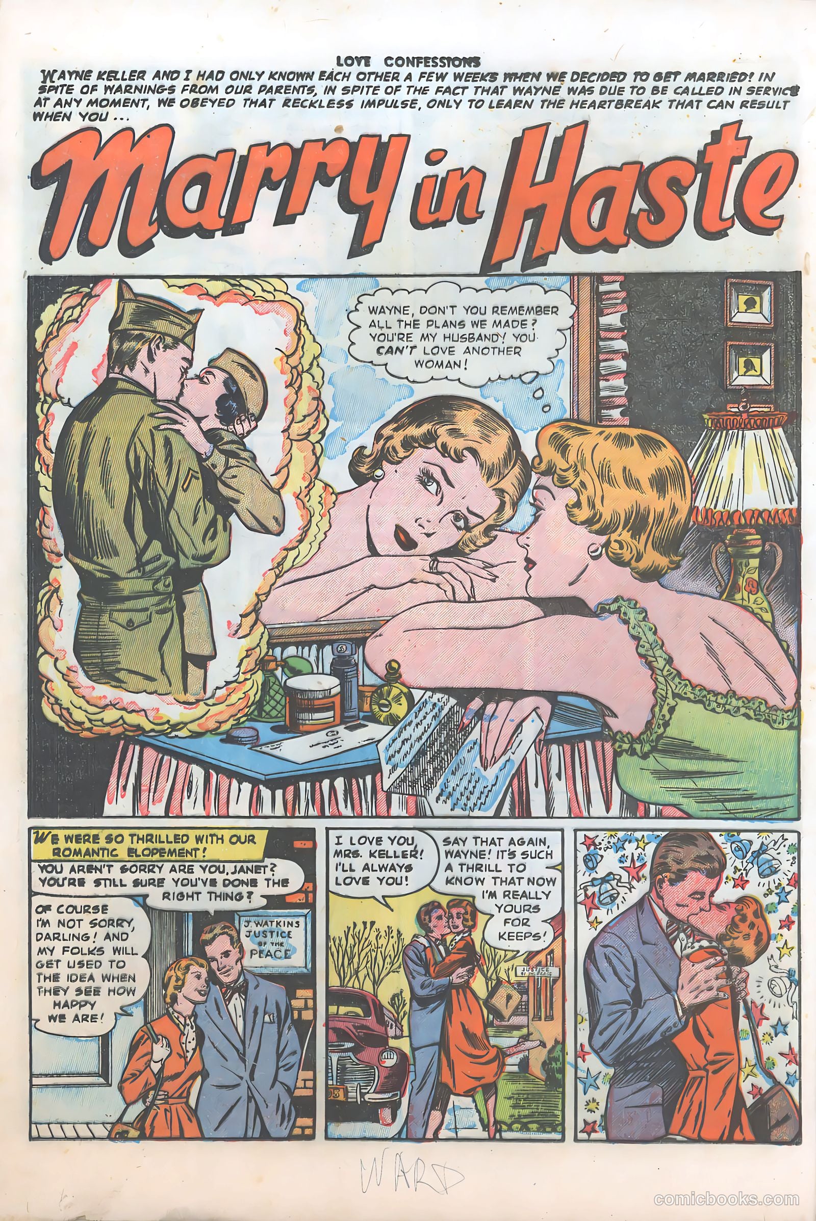 Love Confessions #33 (1953) — page 12 of 36