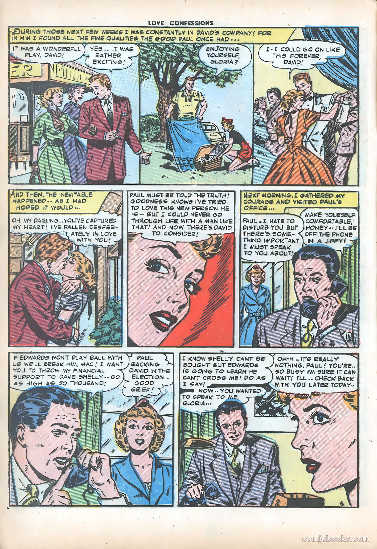 Love Confessions #34 (1953) — page 8 of 36