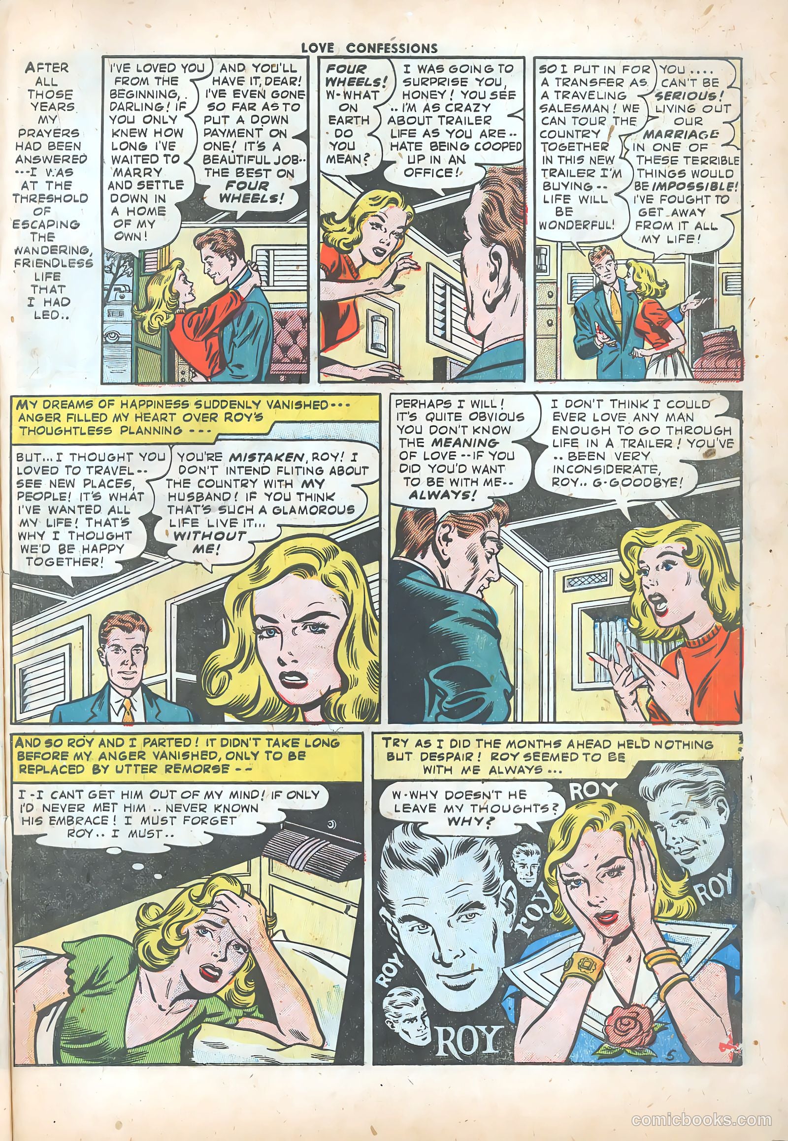 Love Confessions #34 (1953) — page 31 of 36