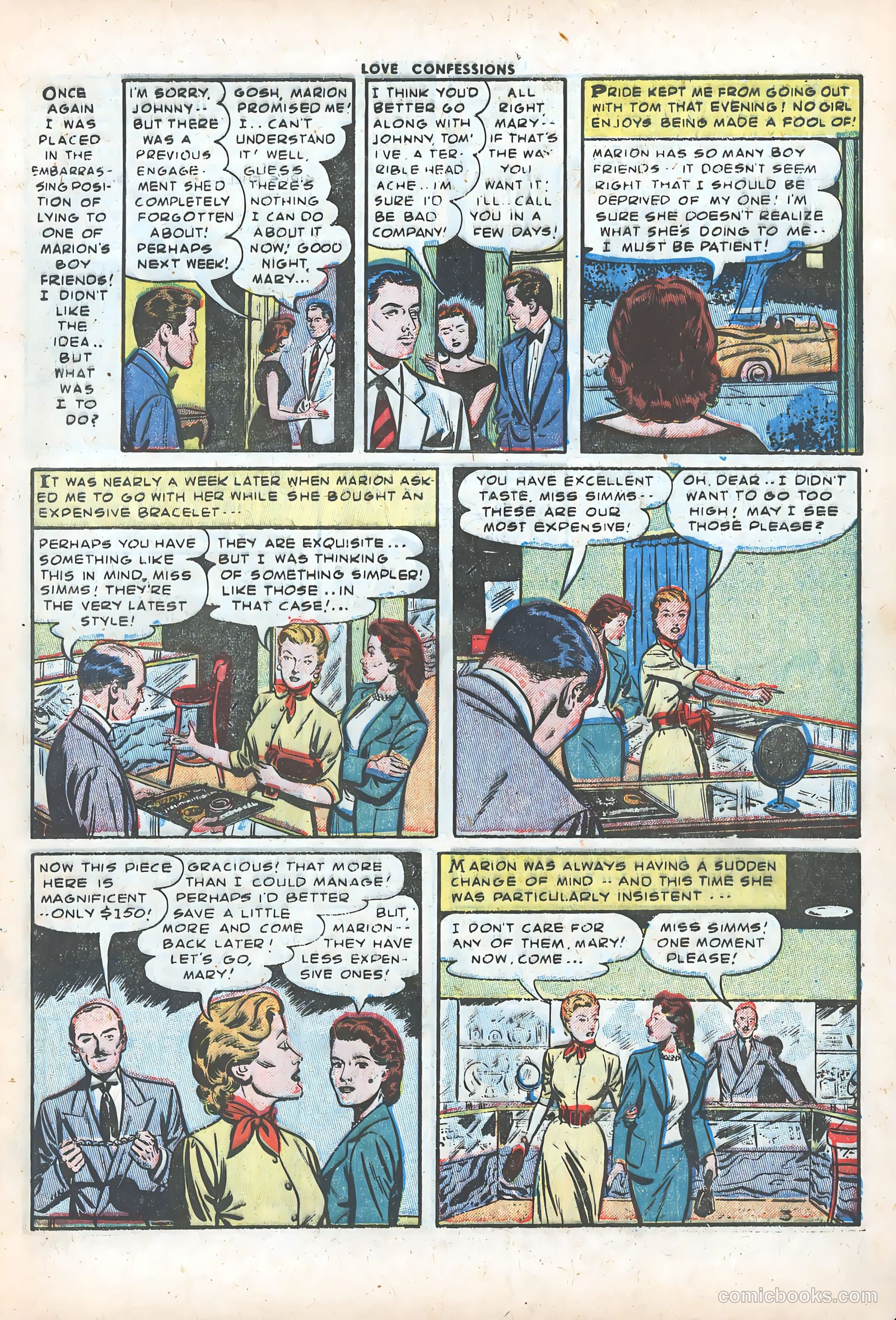 Love Confessions #35 (1954) — page 5 of 36