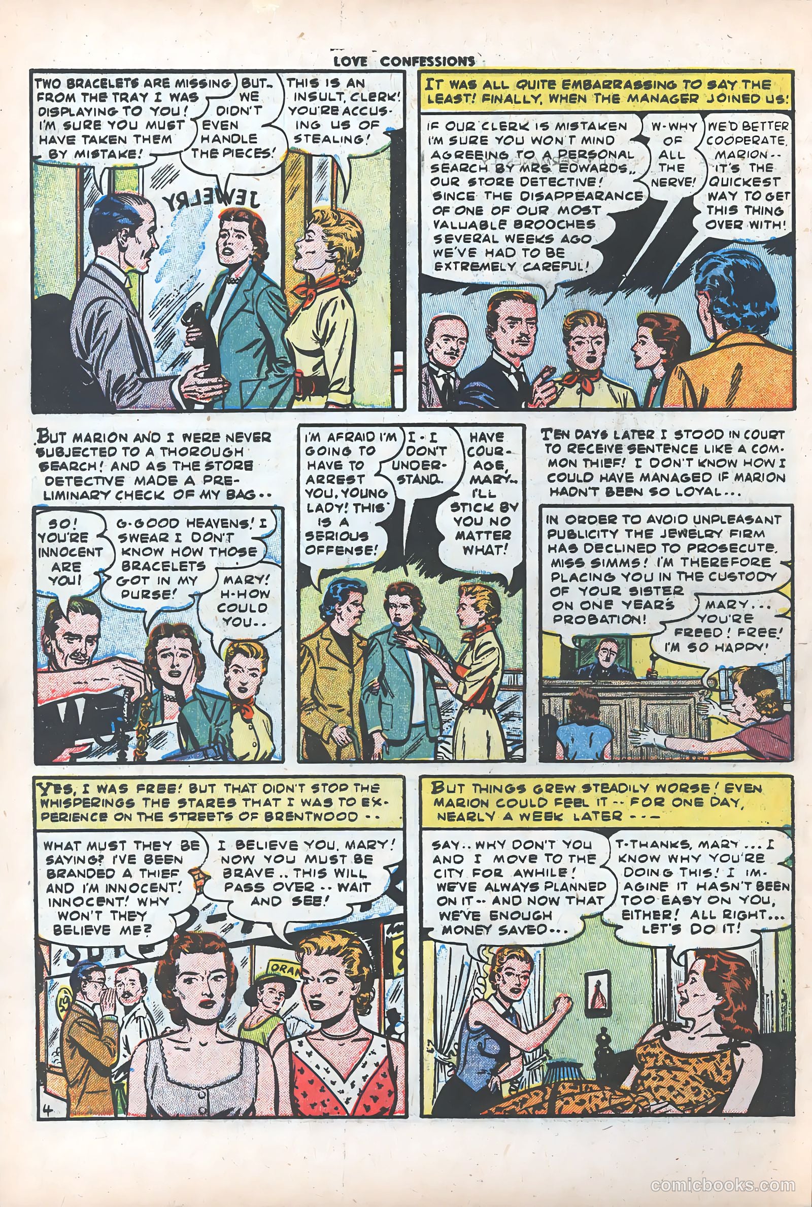 Love Confessions #35 (1954) — page 6 of 36