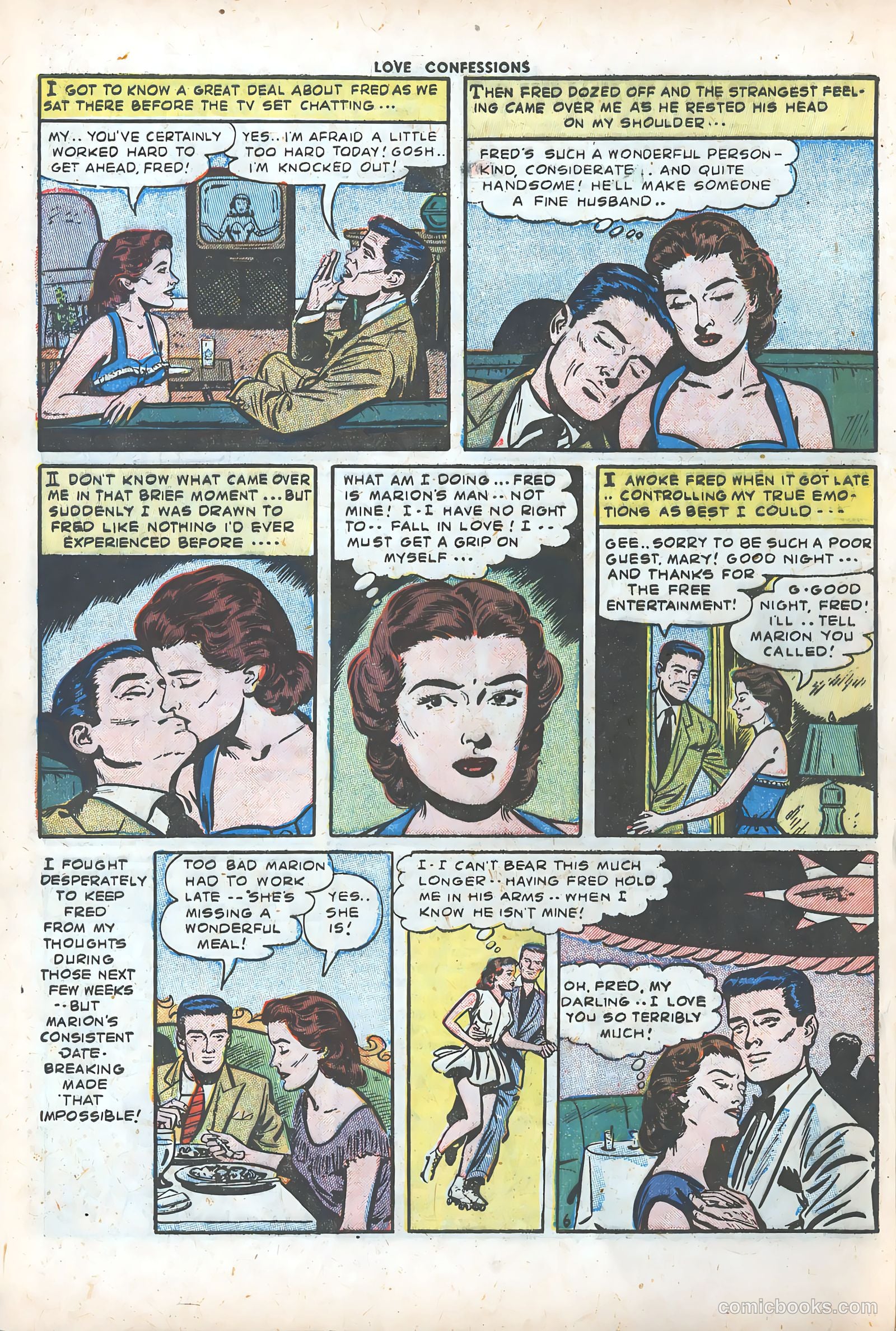 Love Confessions #35 (1954) — page 8 of 36