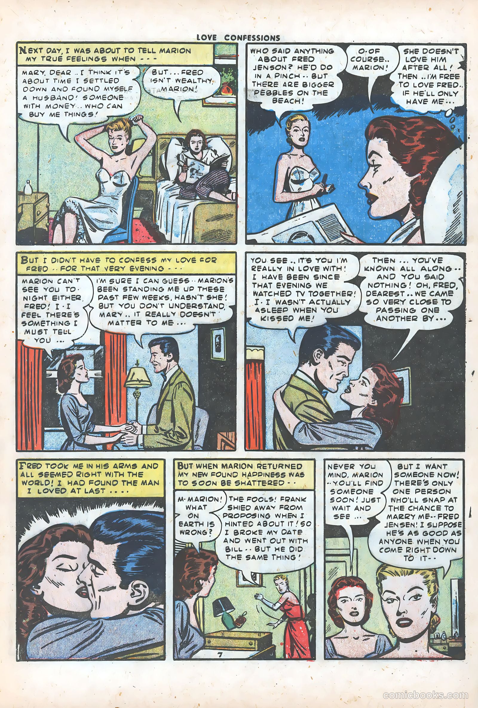 Love Confessions #35 (1954) — page 9 of 36