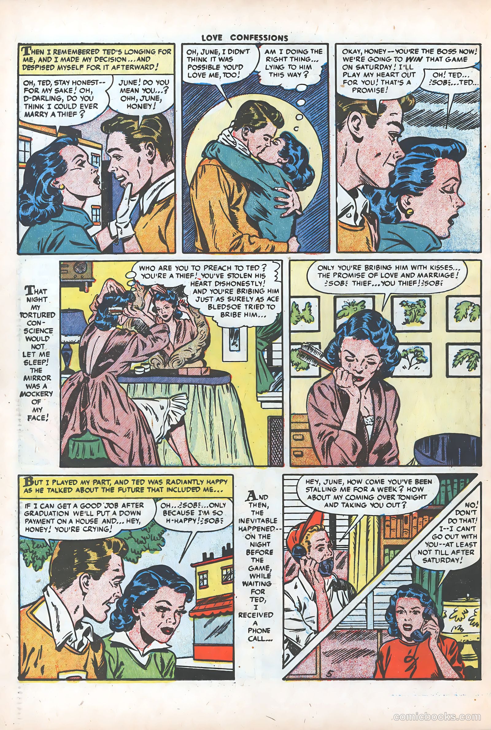Love Confessions #35 (1954) — page 22 of 36