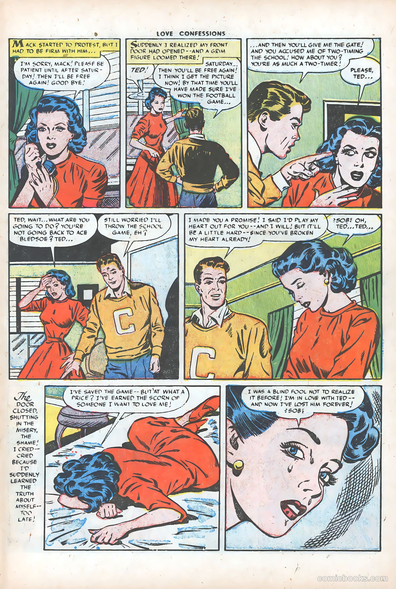 Love Confessions #35 (1954) — page 23 of 36