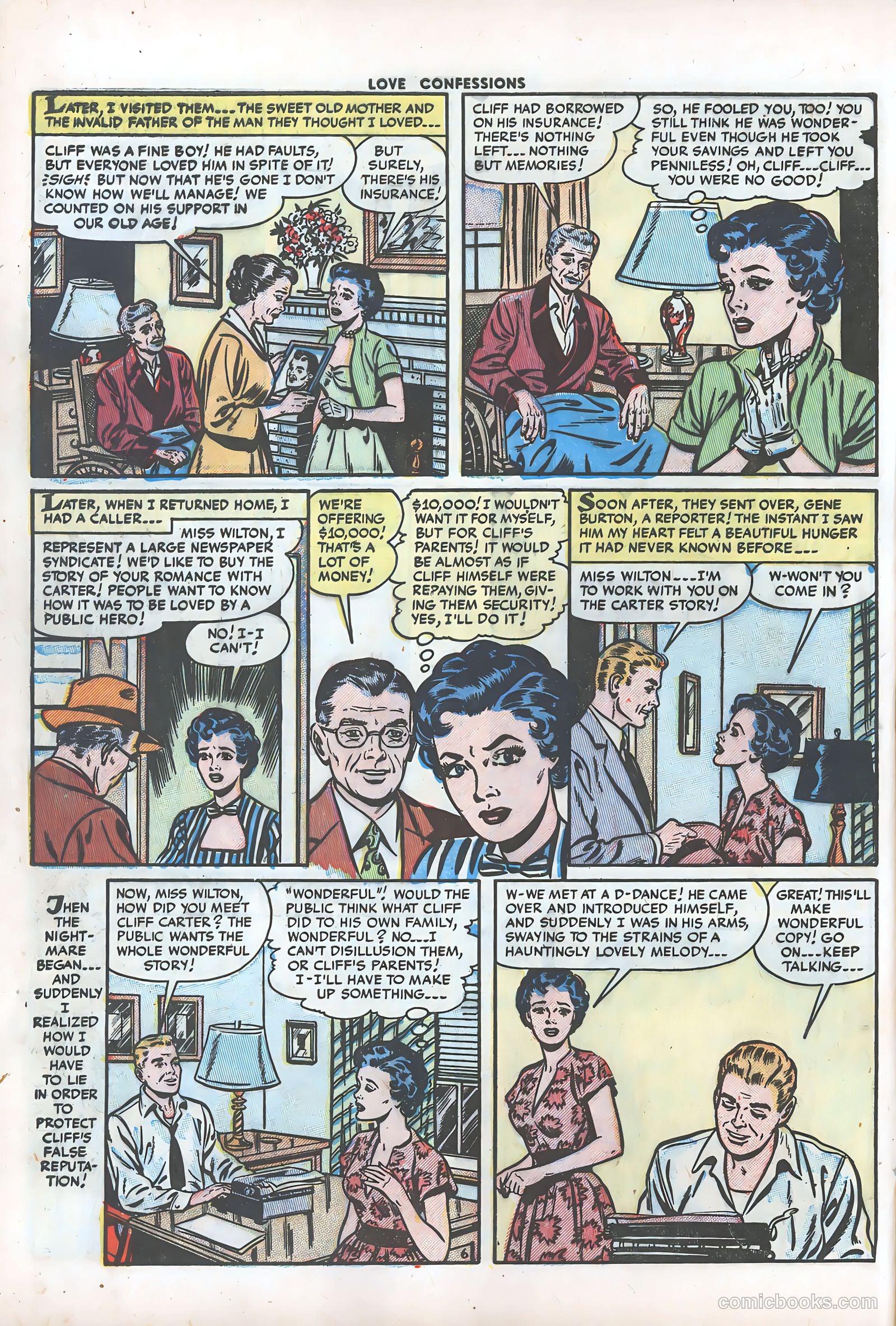 Love Confessions #36 (1954) — page 8 of 36