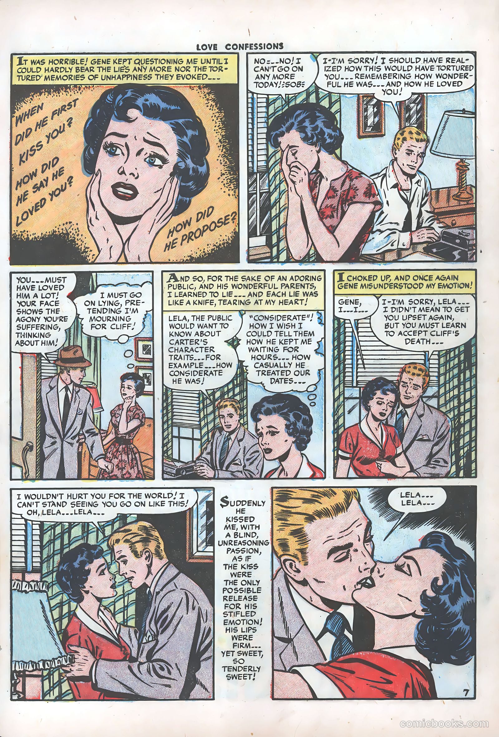 Love Confessions #36 (1954) — page 9 of 36