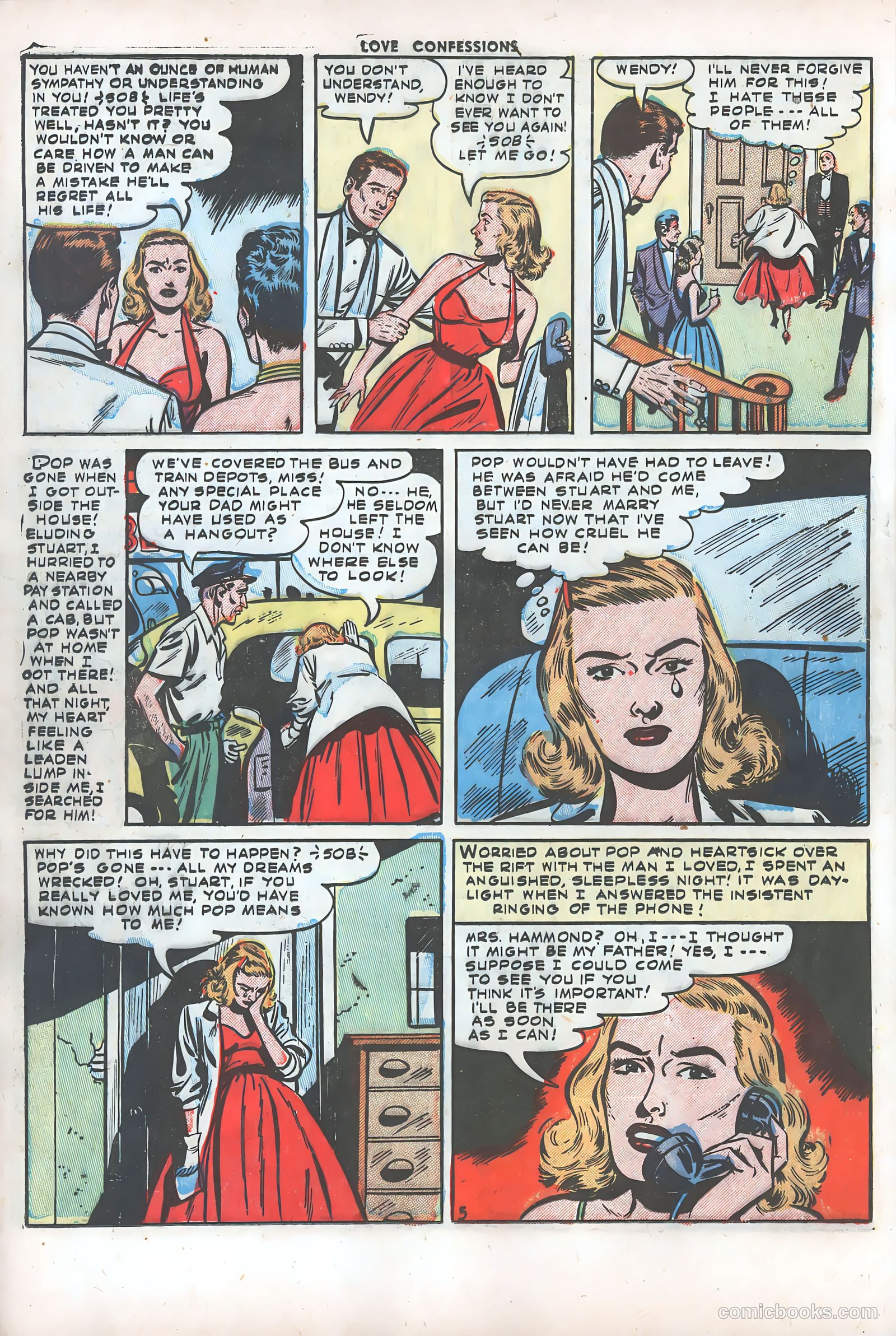 Love Confessions #36 (1954) — page 16 of 36