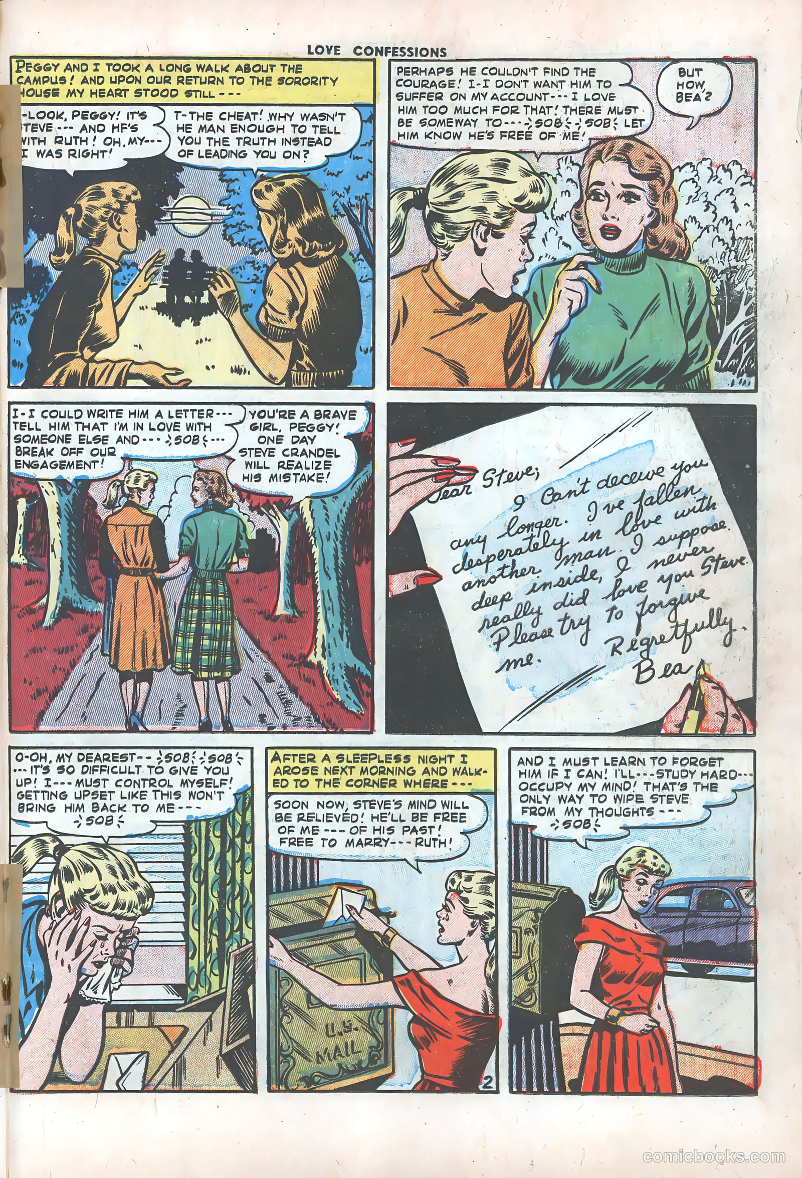Love Confessions #36 (1954) — page 19 of 36