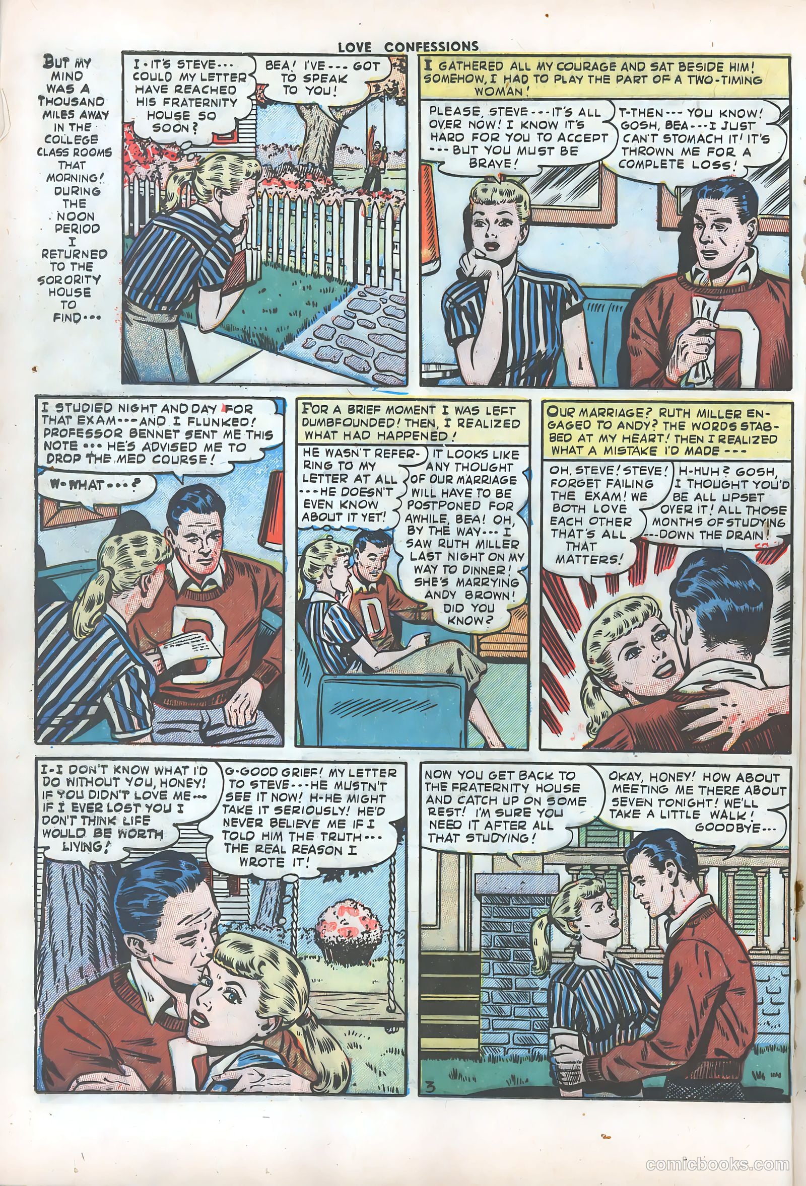 Love Confessions #36 (1954) — page 20 of 36