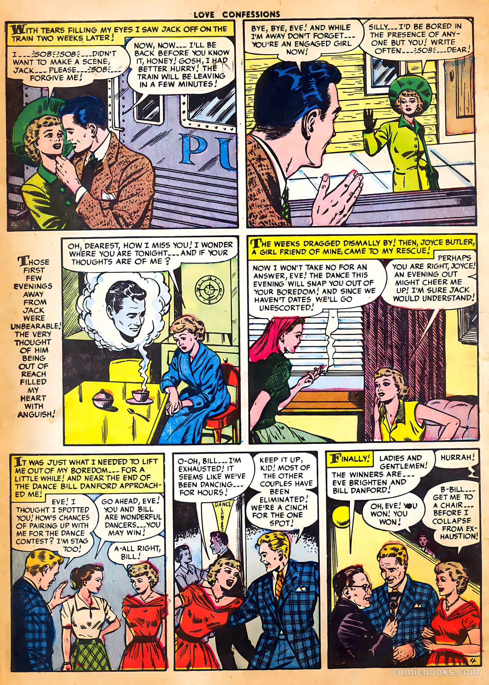 Love Confessions #37 (1954) — page 6 of 36