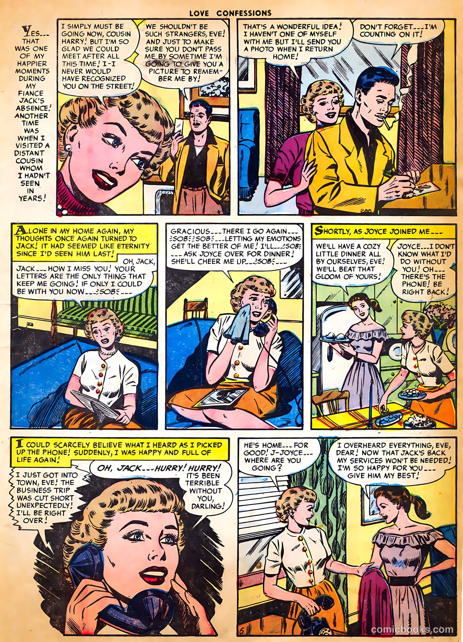 Love Confessions #37 (1954) — page 7 of 36