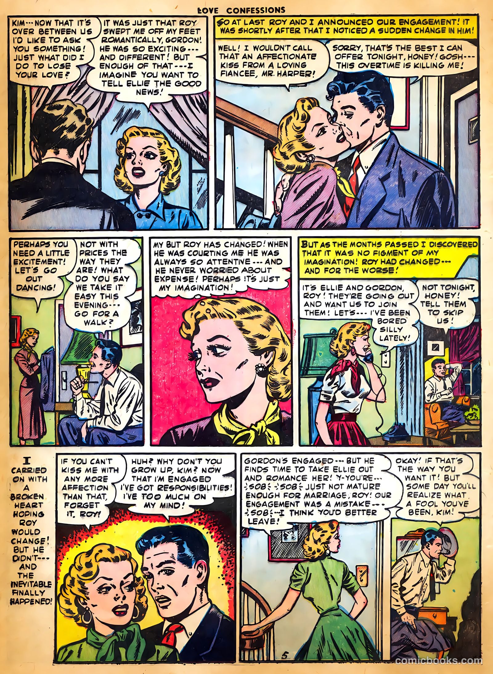 Love Confessions #37 (1954) — page 16 of 36