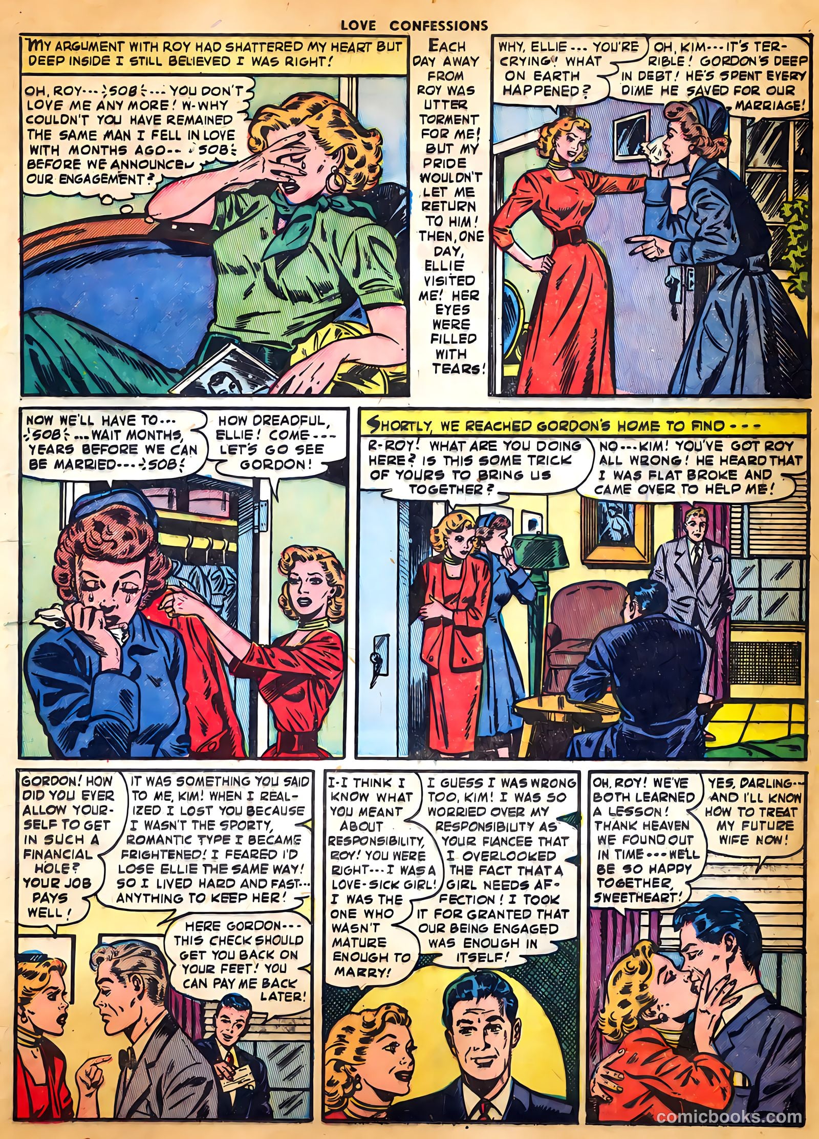 Love Confessions #37 (1954) — page 17 of 36