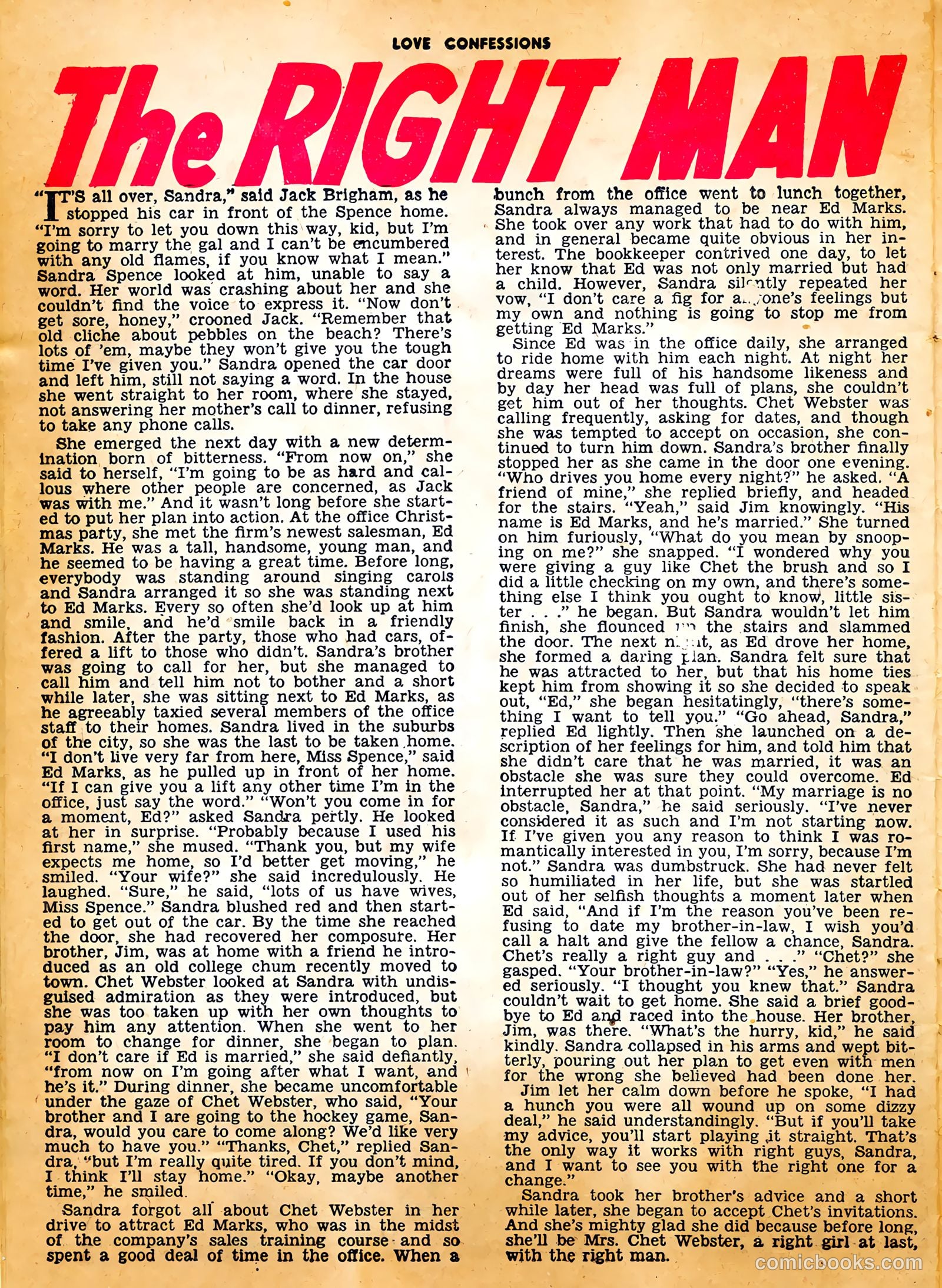 Love Confessions #37 (1954) — page 26 of 36