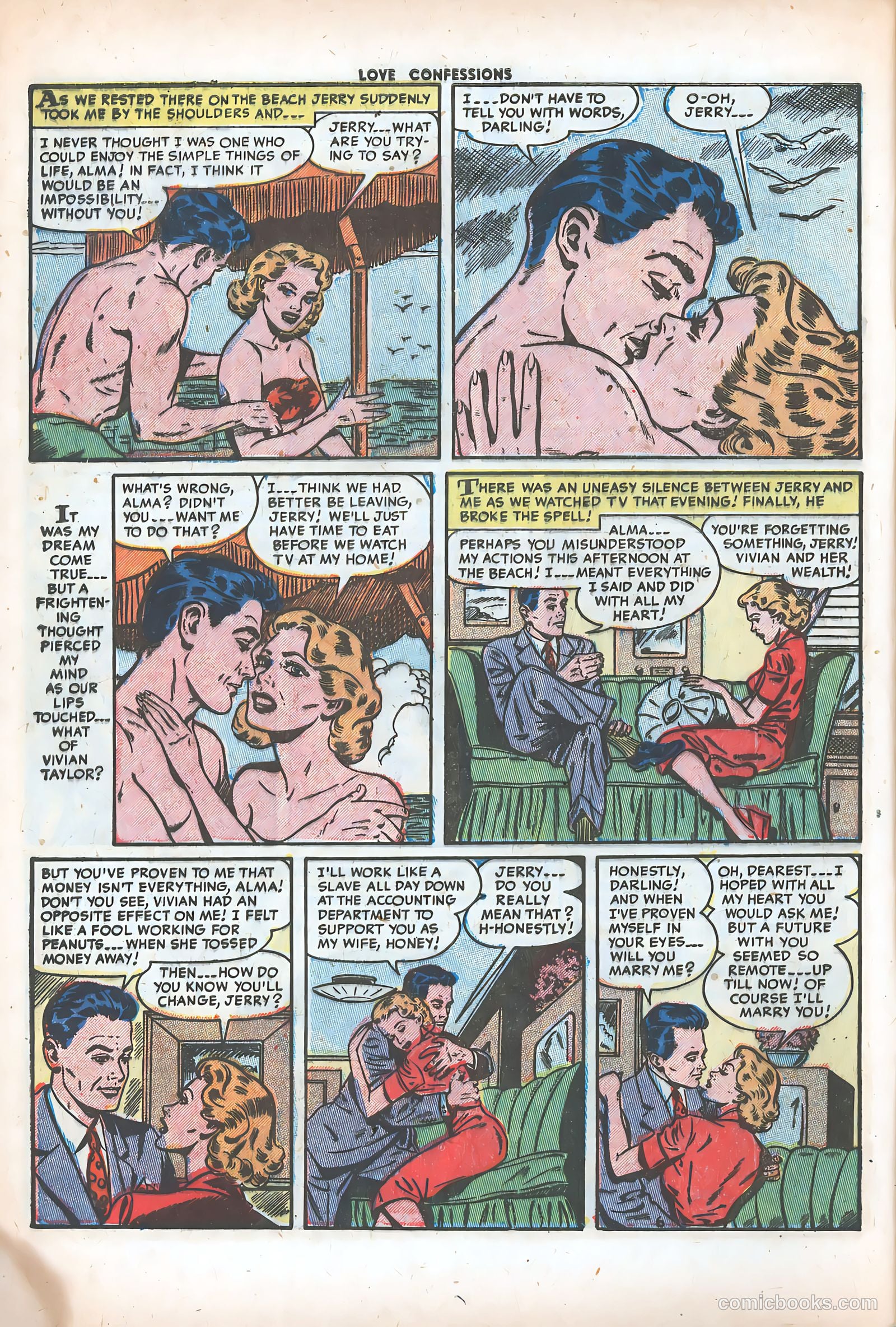 Love Confessions #38 (1954) — page 8 of 36