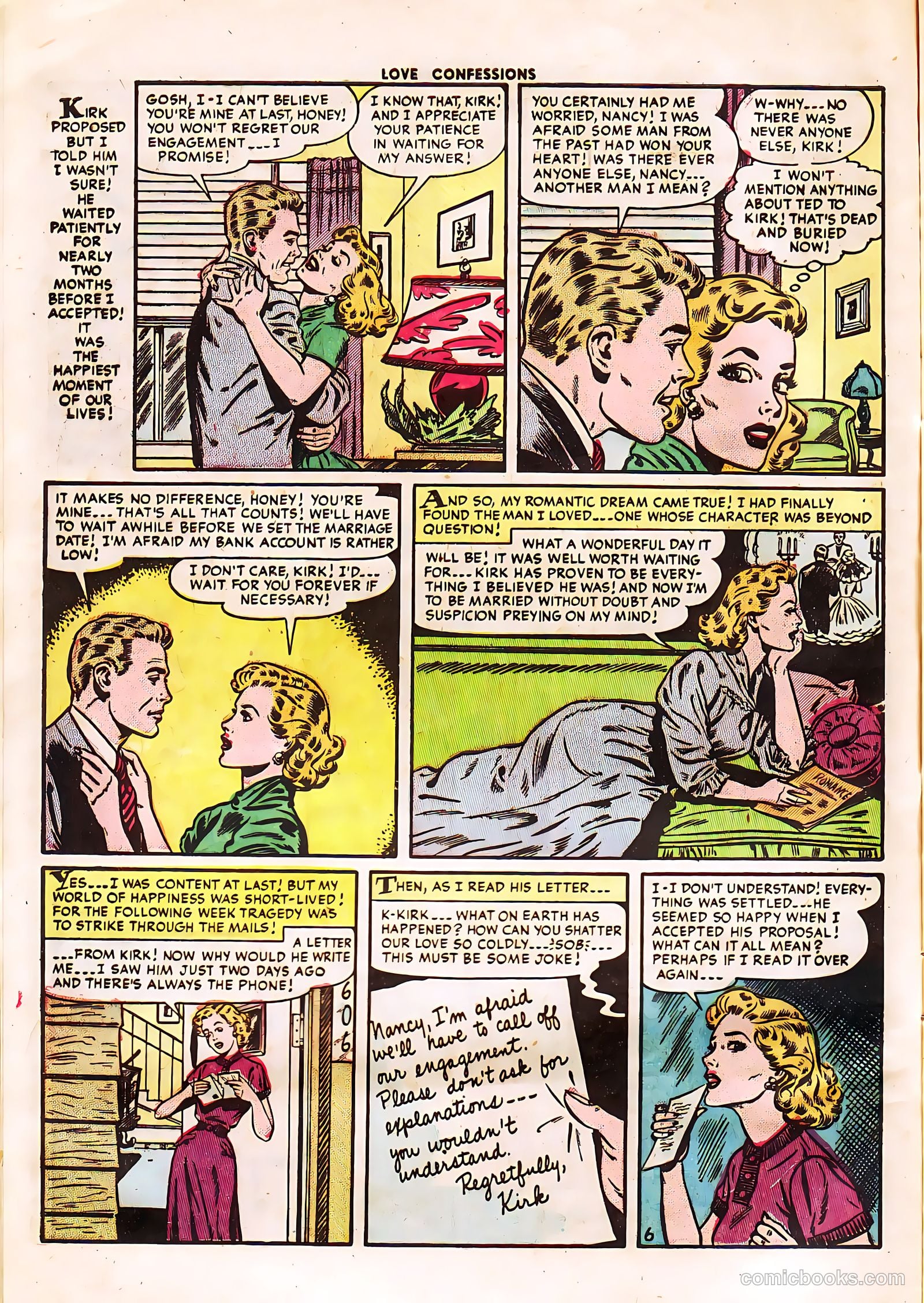 Love Confessions #39 (1954) — page 8 of 36