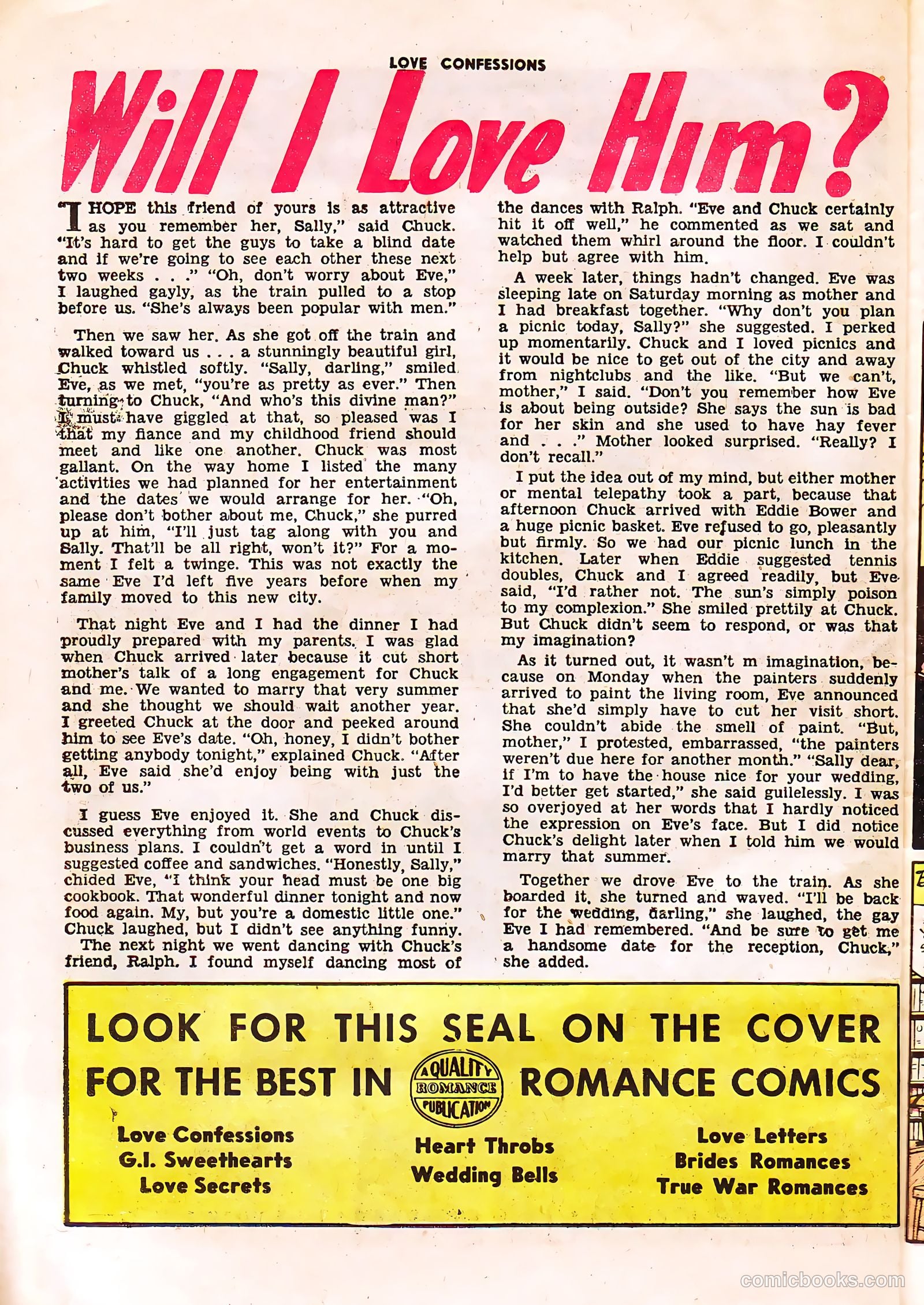 Love Confessions #39 (1954) — page 26 of 36