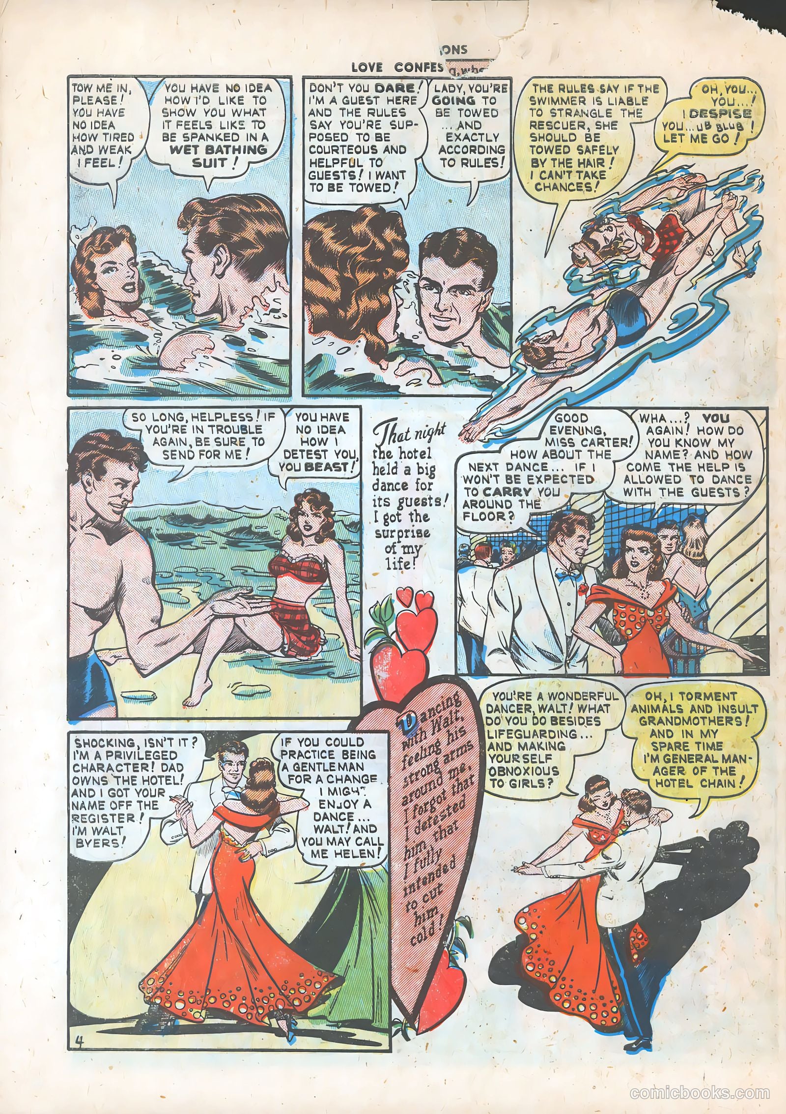 Love Confessions #4 (1950) — page 30 of 36