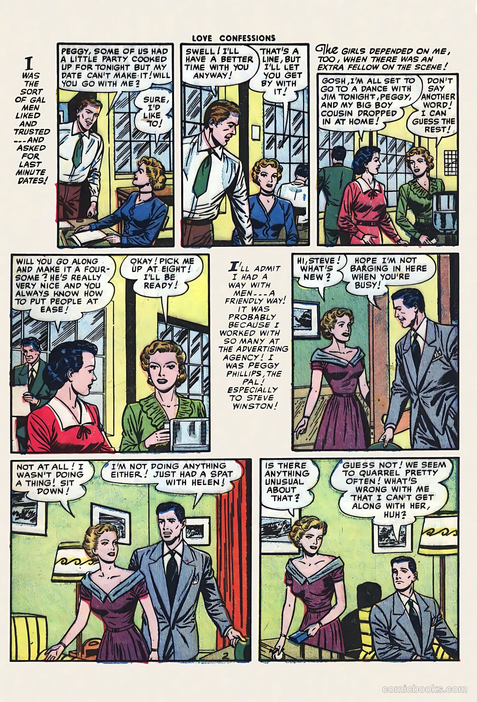 Love Confessions #40 (1954) — page 4 of 36