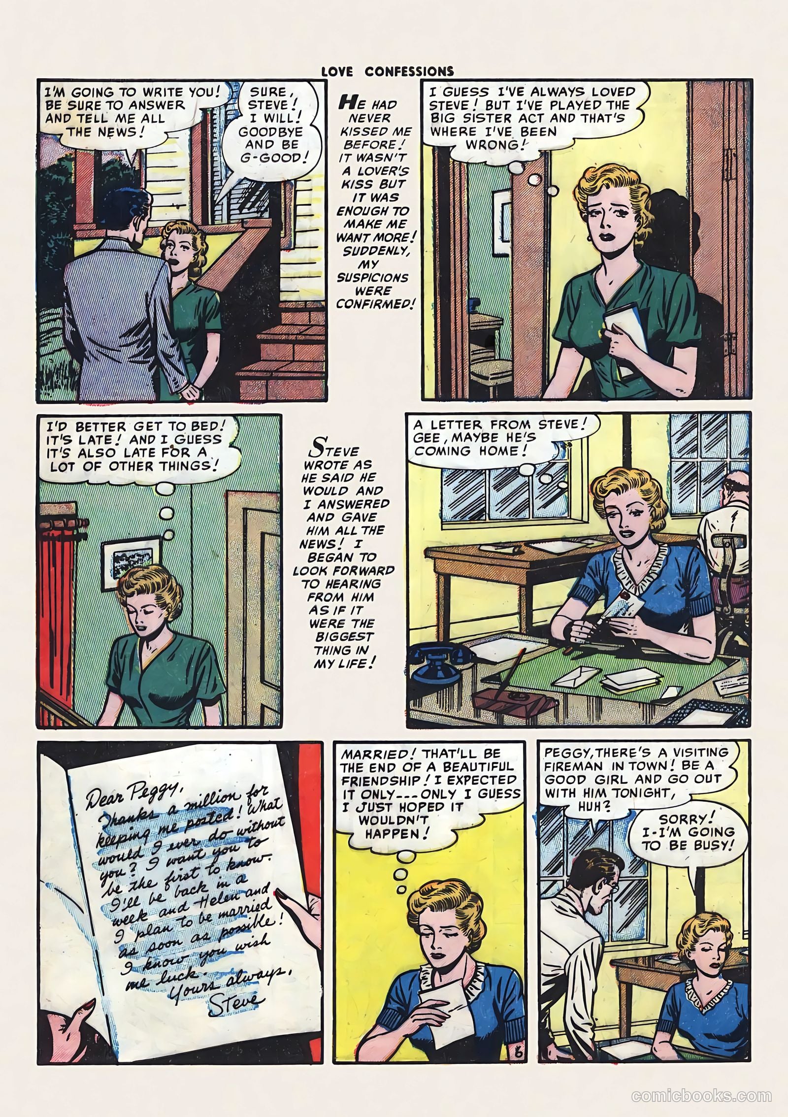Love Confessions #40 (1954) — page 8 of 36
