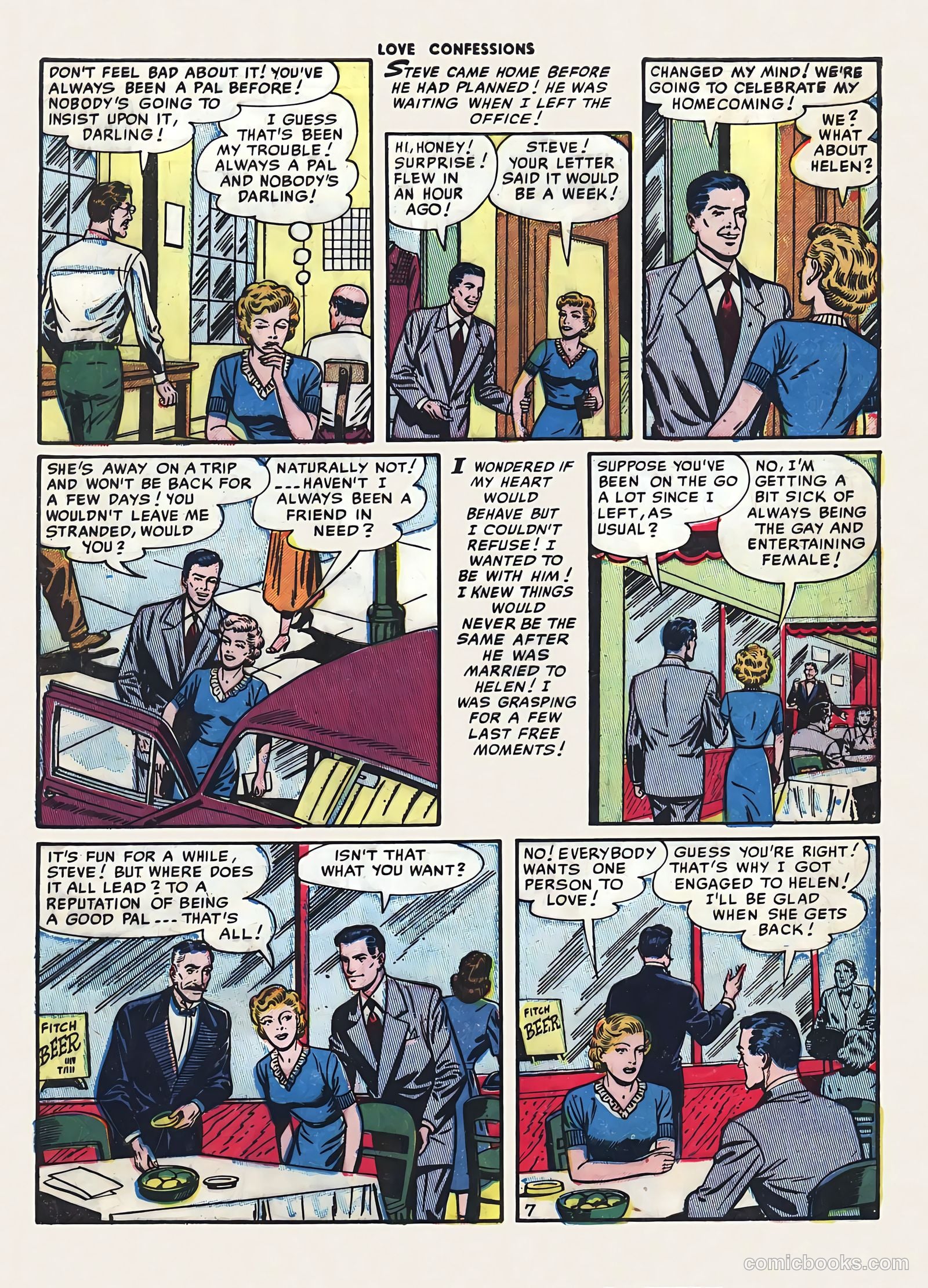 Love Confessions #40 (1954) — page 9 of 36